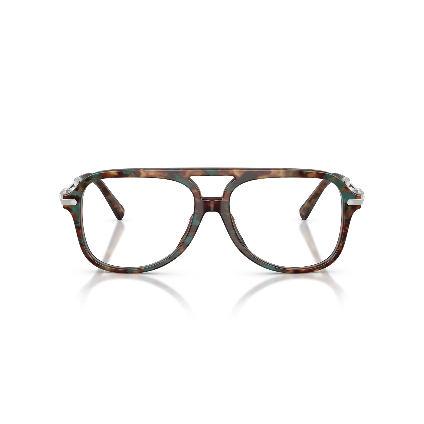 0Tf2283 Aviator-Style Eyeglasses with Tortoiseshell Acetate