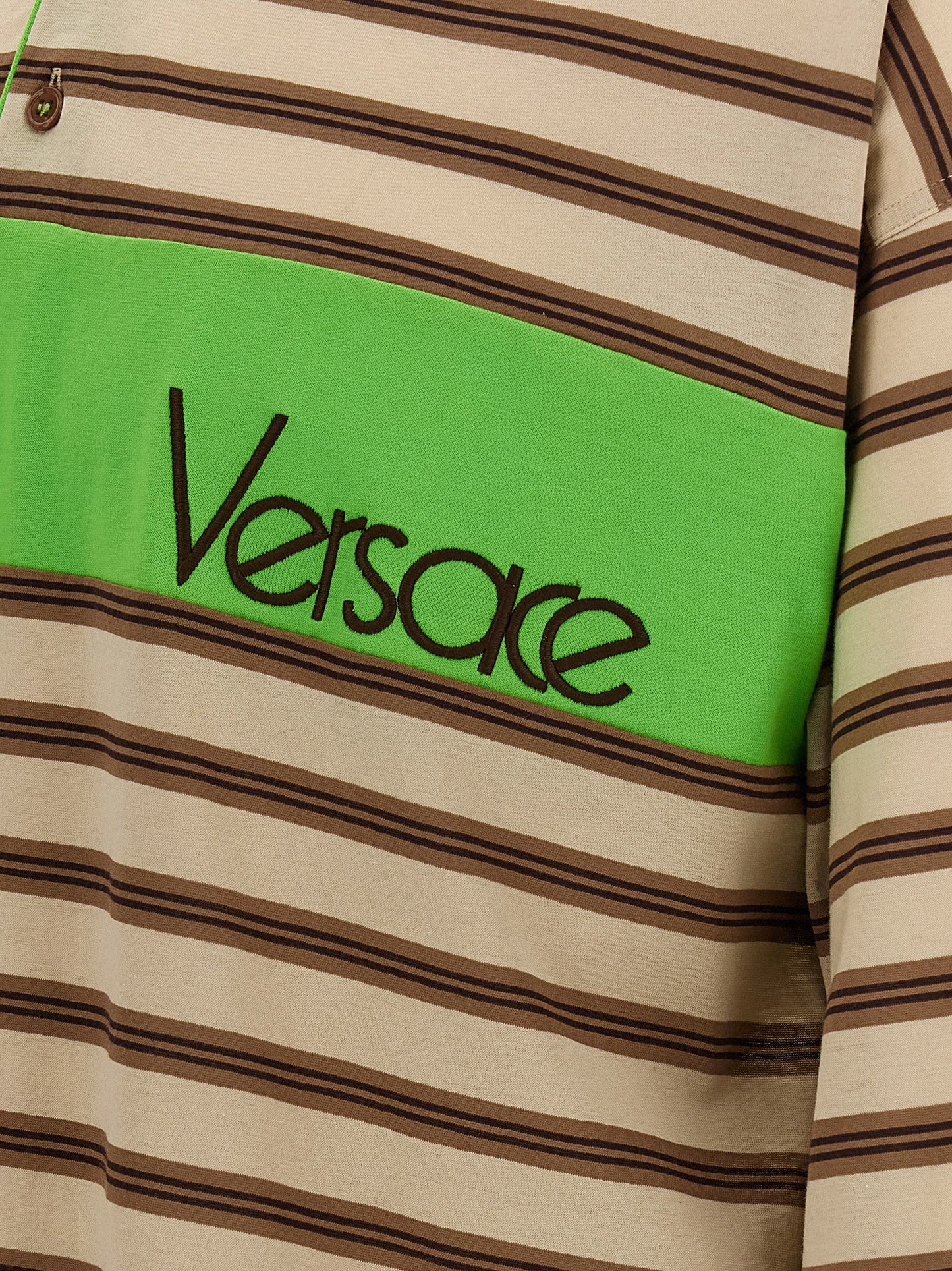 Versace Men Intarsia Polo Shirt