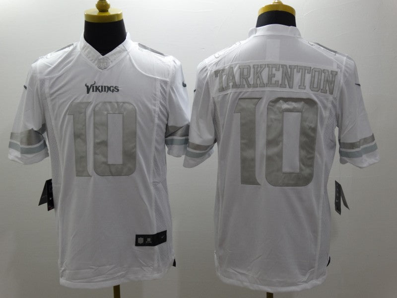 Men's Minnesota Vikings Fran Tarkenton #10 White Game jersey