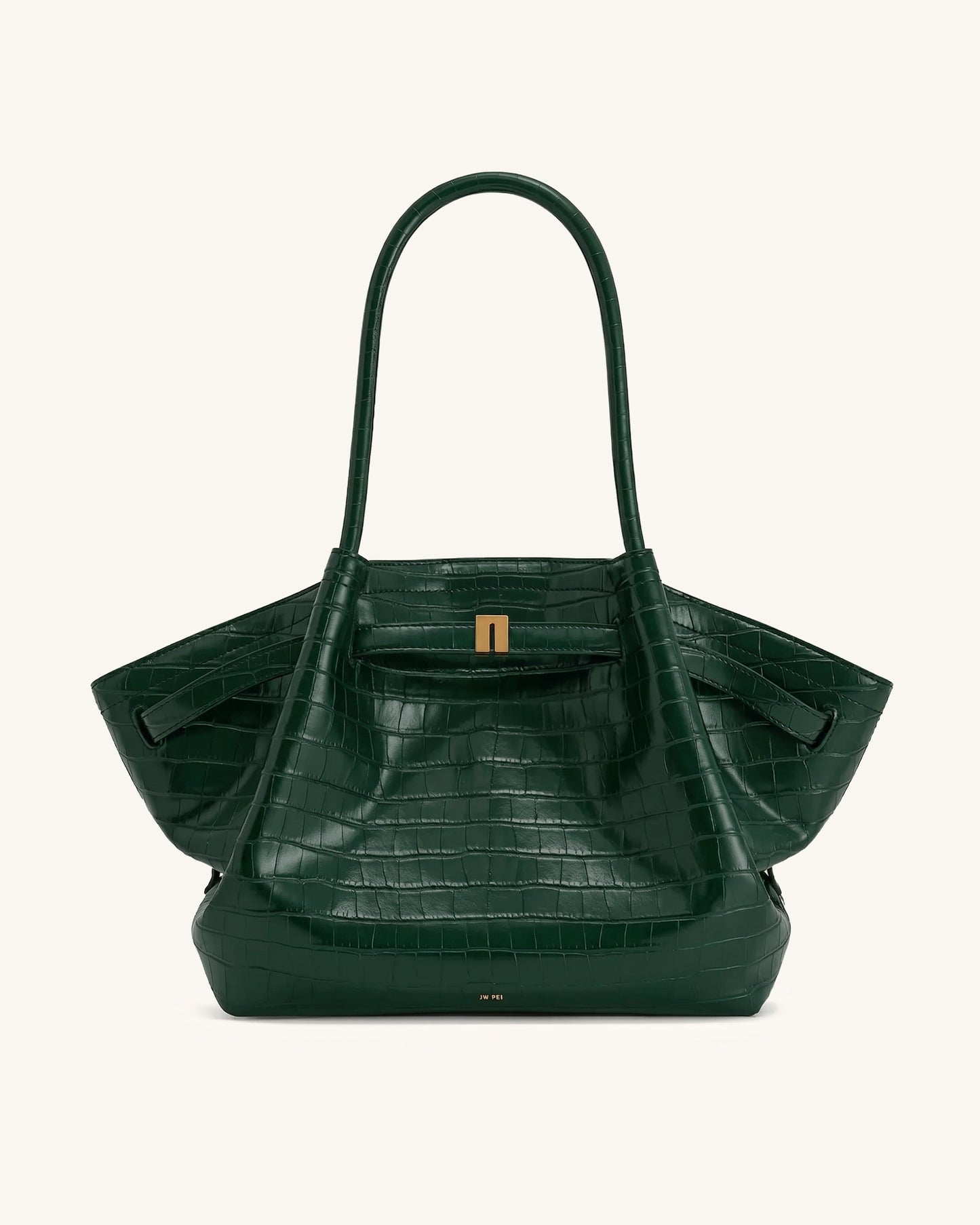 Hana Large Tote Bag - Green Croc