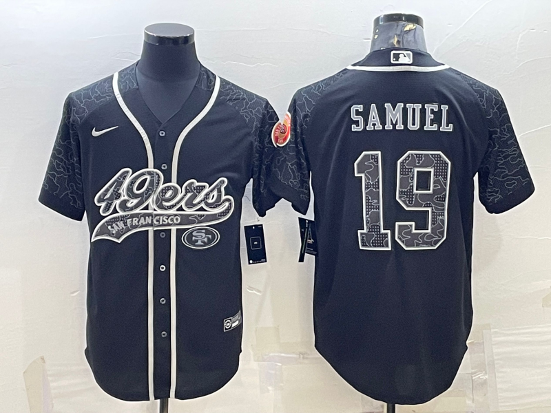 Men's San Francisco 49ers Deebo Samuel #19 Black Retired Player RFLCTV Limited jersey Joint Edition