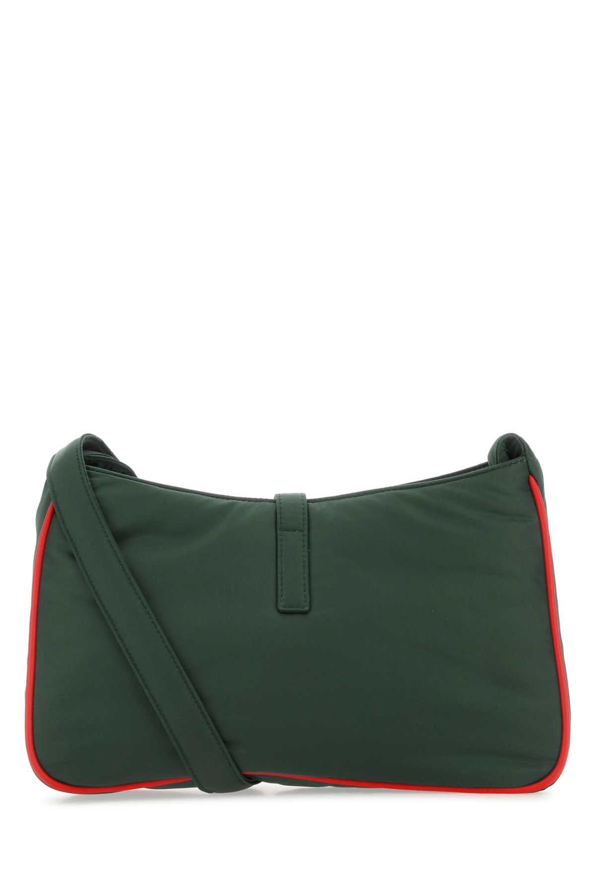 Saint Laurent Men Dark Green Econyl⮠Le 5 À 7 Shoulder Bag