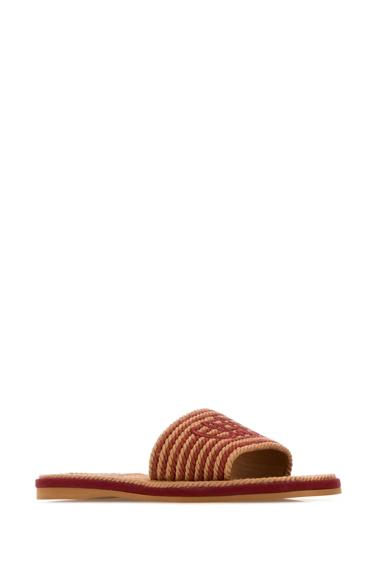 Chloe Women Embroidered Raffia Chlo㨠Sand Slippers