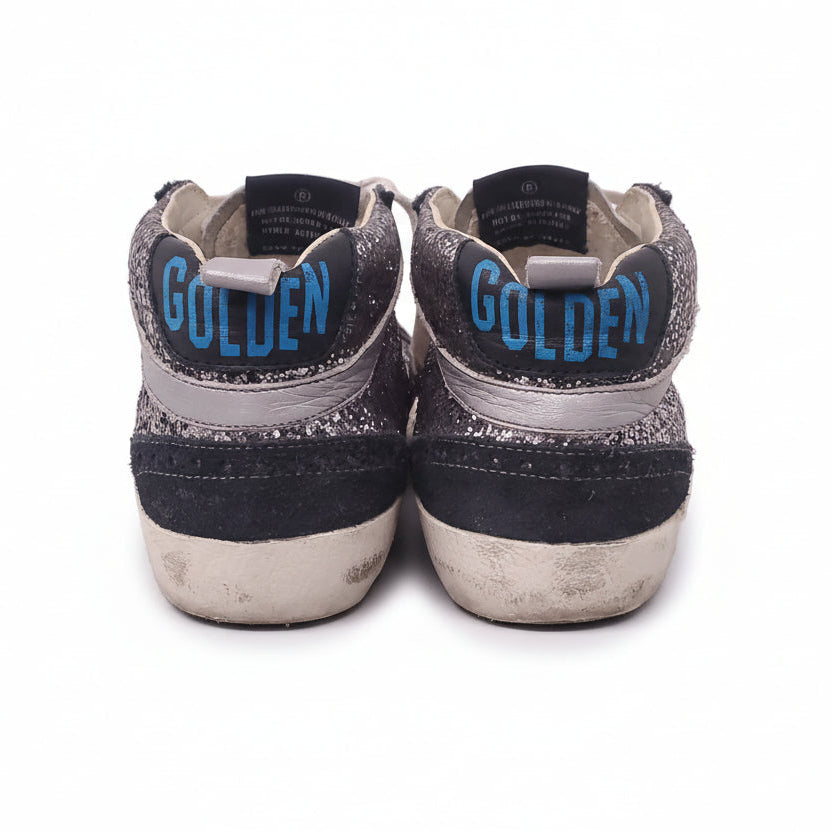 GOLDEN GOOSE MID STAR SEQUIN WITH LEOPARD STARS - SIZE 37