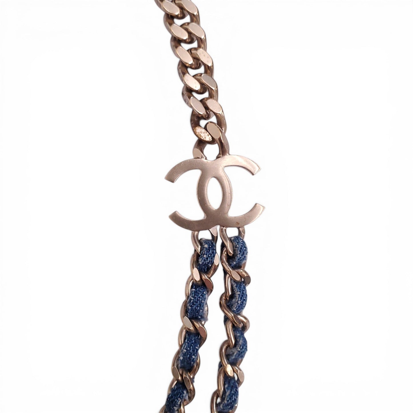 CHANEL DENIM CHAIN BELT