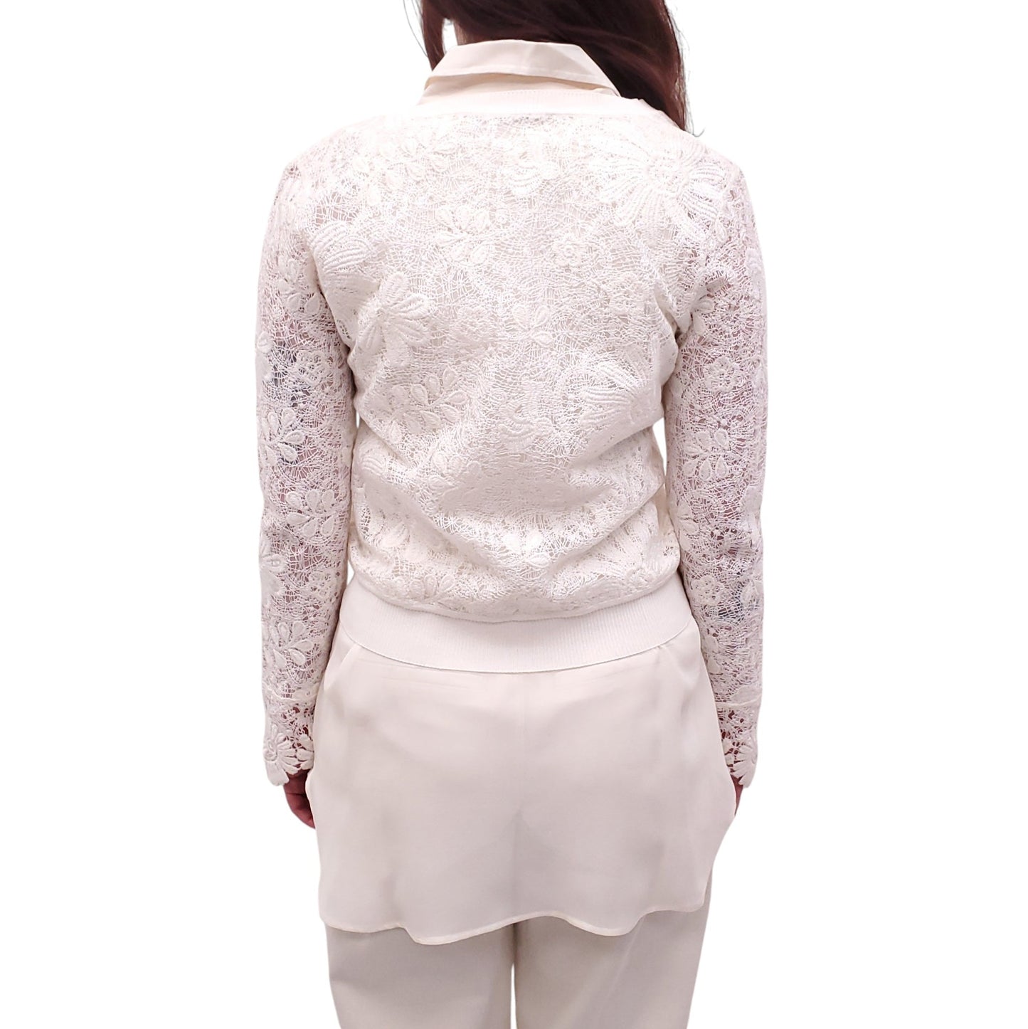 ERMANNO SCERVINO 2-PIECE LAYERED LACE CARDIGAN SET - SIZE 40