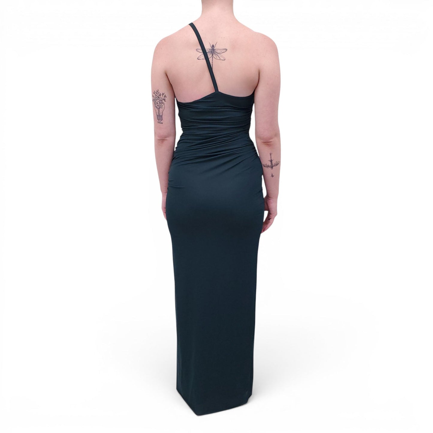 CHRISTOPHER ESBER TEAL GREEN GOWN - SIZE 6 (AU 10)