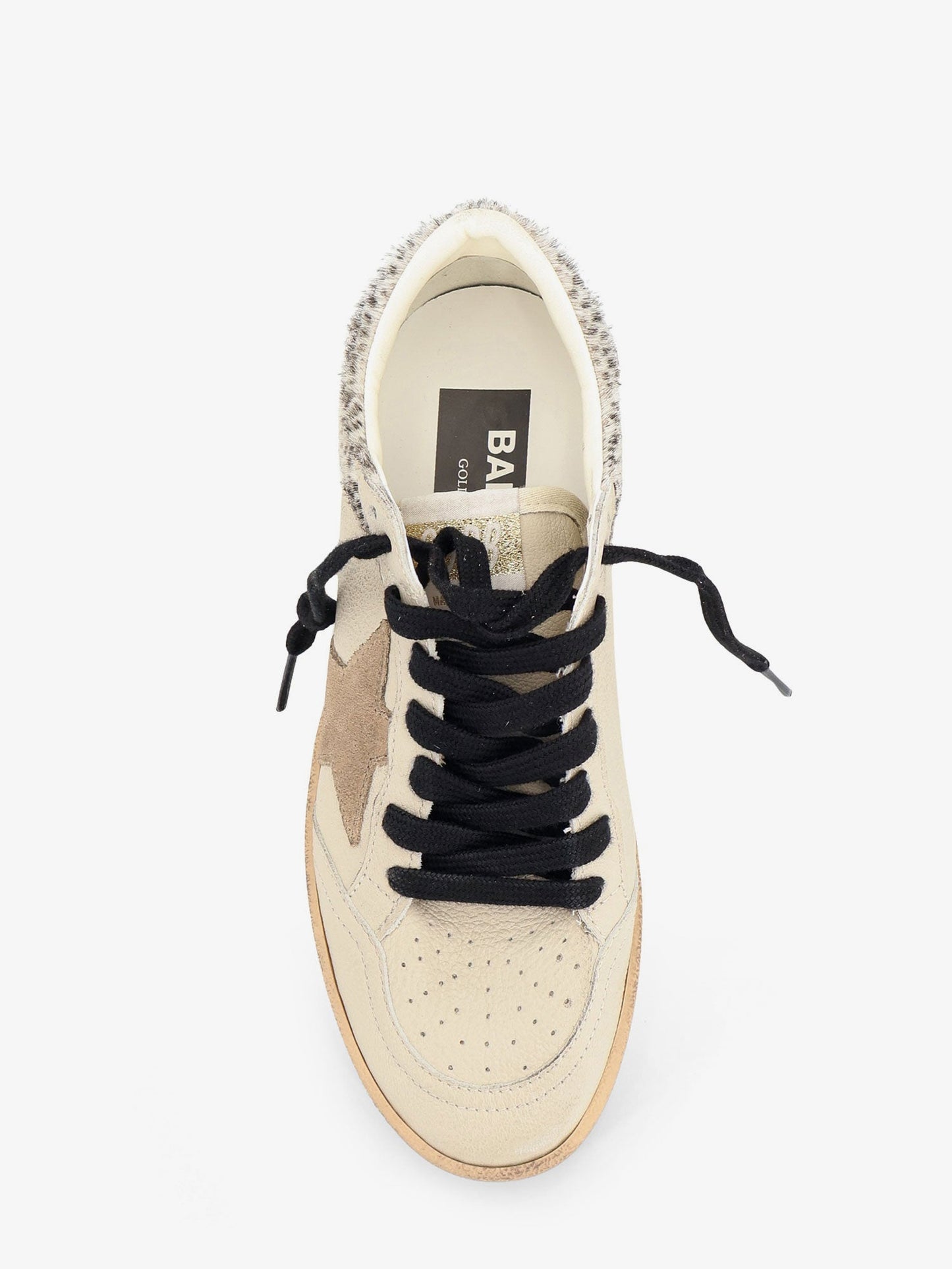 Golden Goose Deluxe Brand Women Ballstar Leather Sneakers With Iconic Side Logo