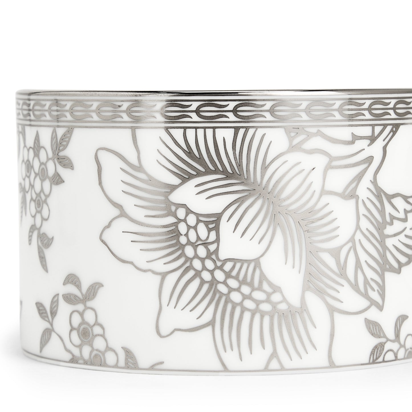 Silver Tonquin Teacup & Saucer 235ml 7.9floz