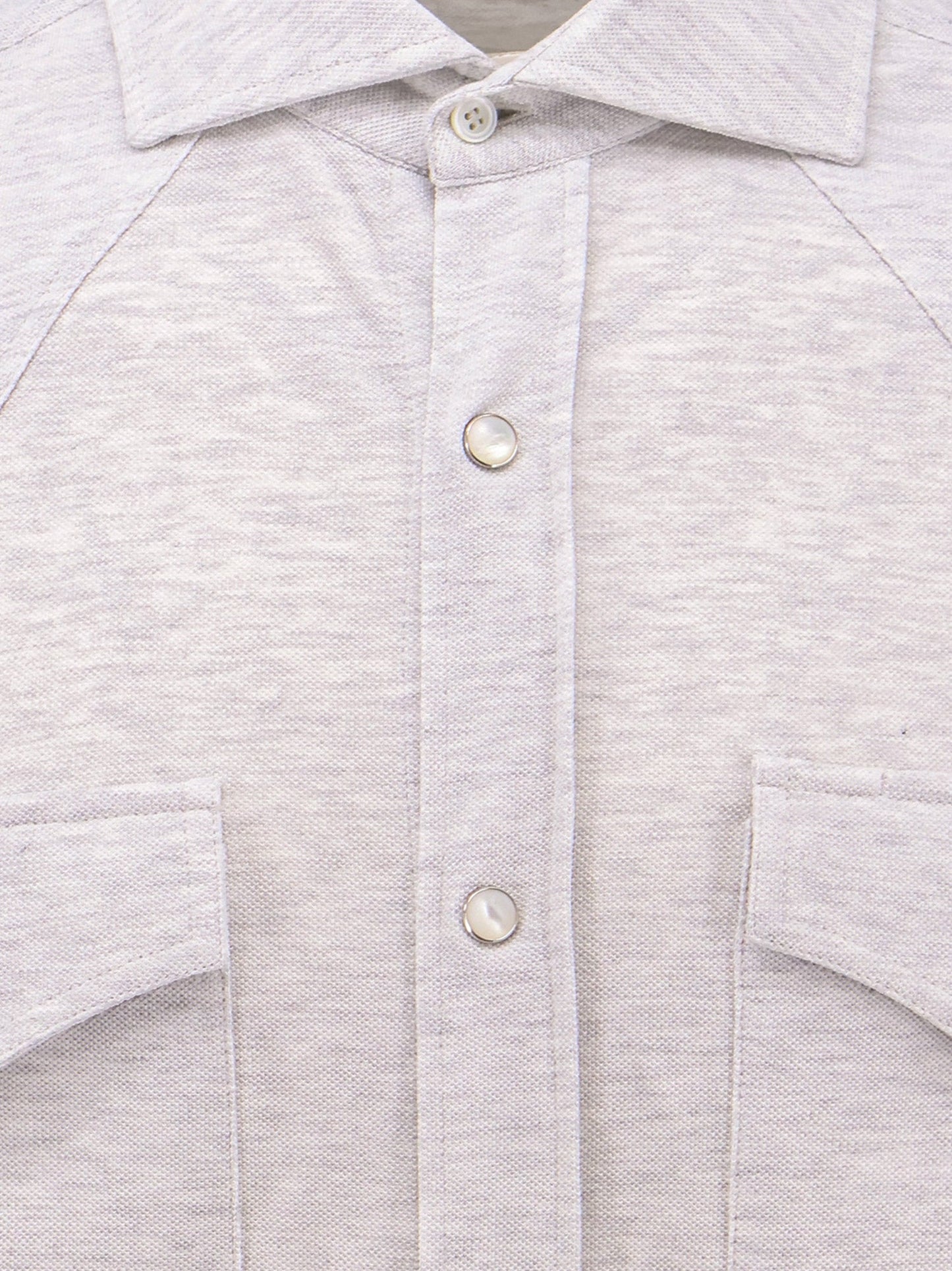 Brunello Cucinelli Men Leisure-Fit Cotton Shirt