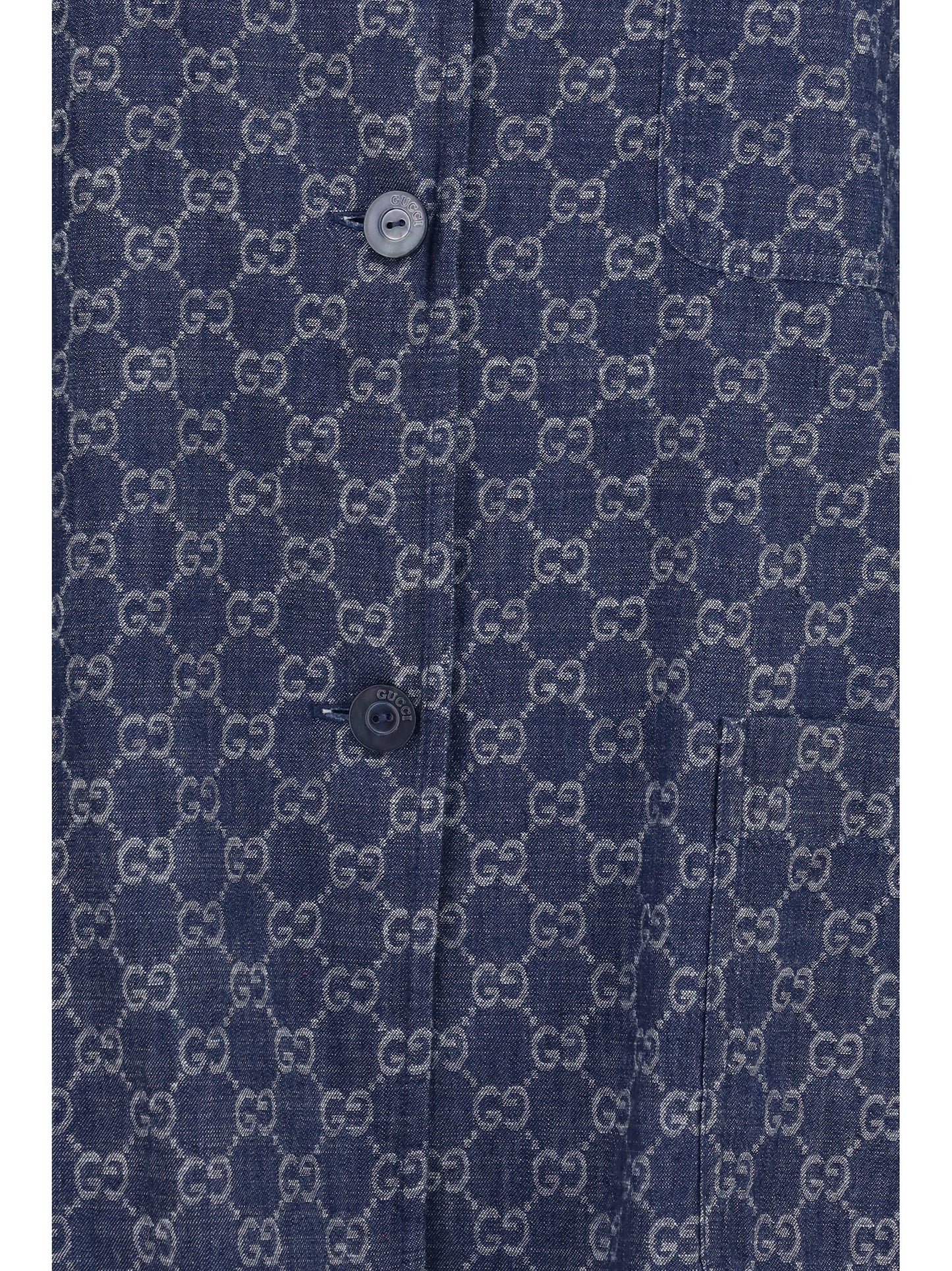 Gucci Women Gg Jacquard Cotton Jacket
