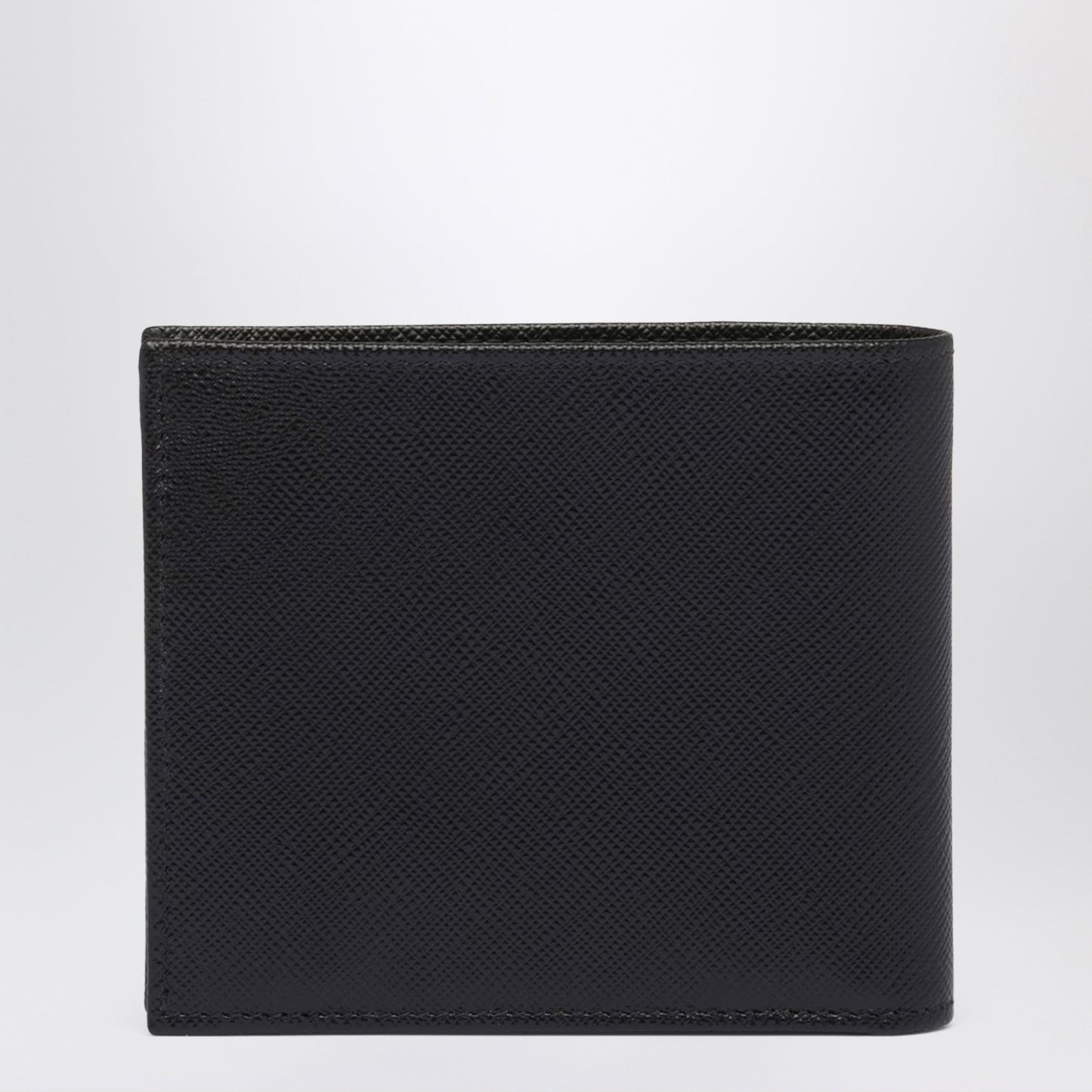 Prada Black Leather Wallet Men