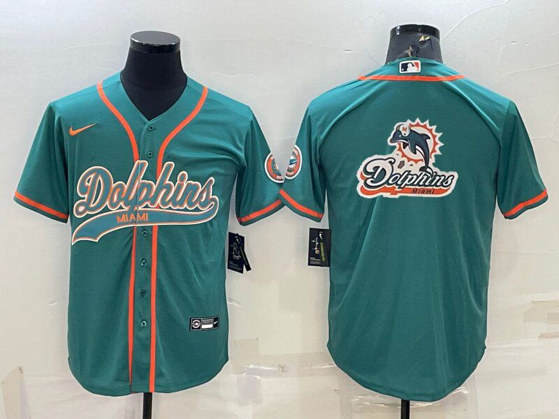 Men's Miami Dolphins Aqua Game jersey