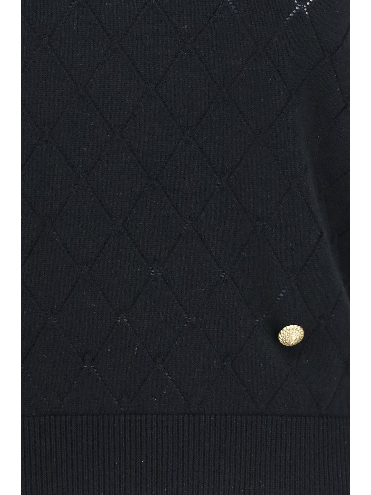 Balmain Women Sleeveless Wool Crewneck Top