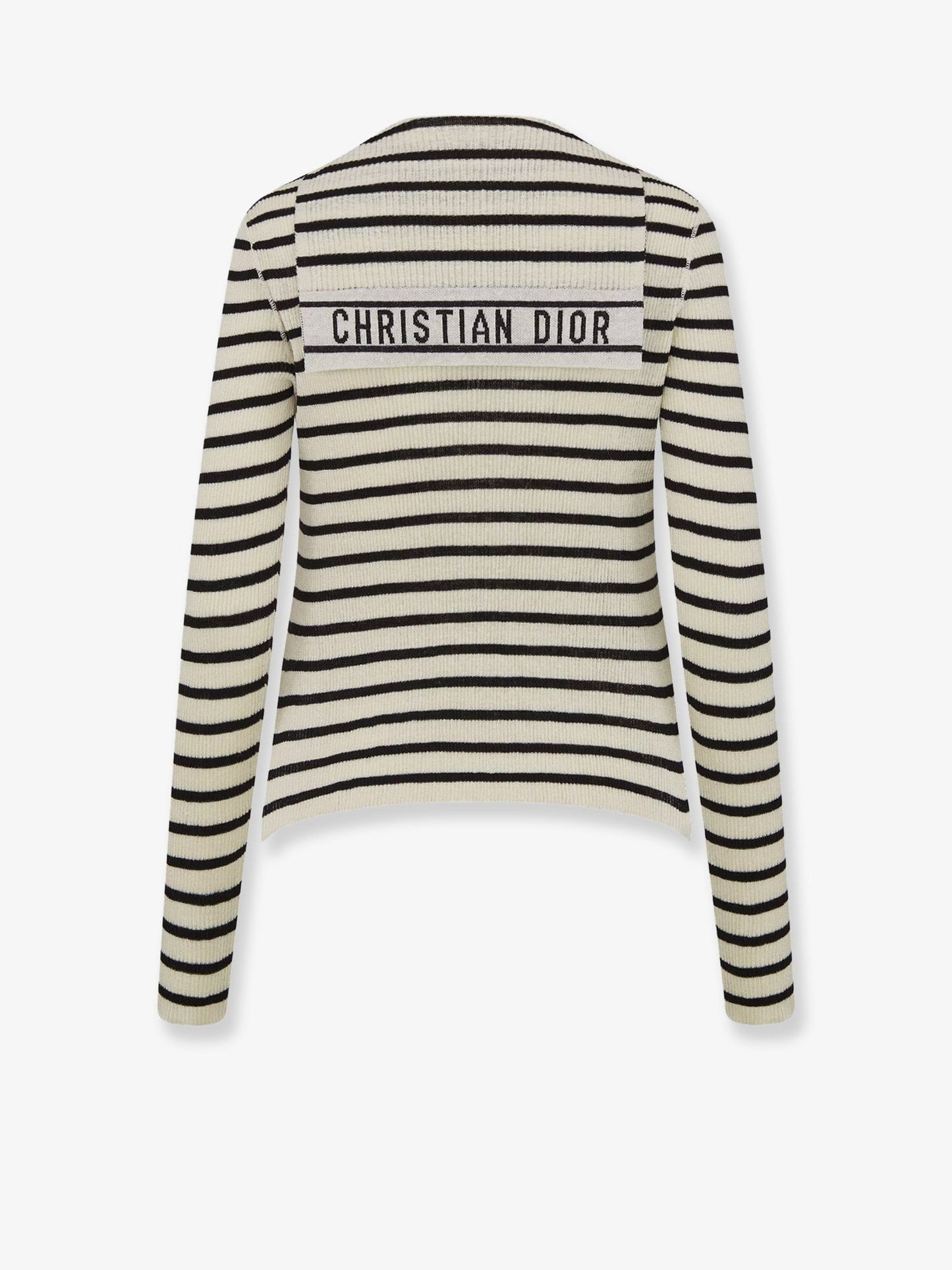 Dior Women Dioriviera Striped Linen And Silk Sweater