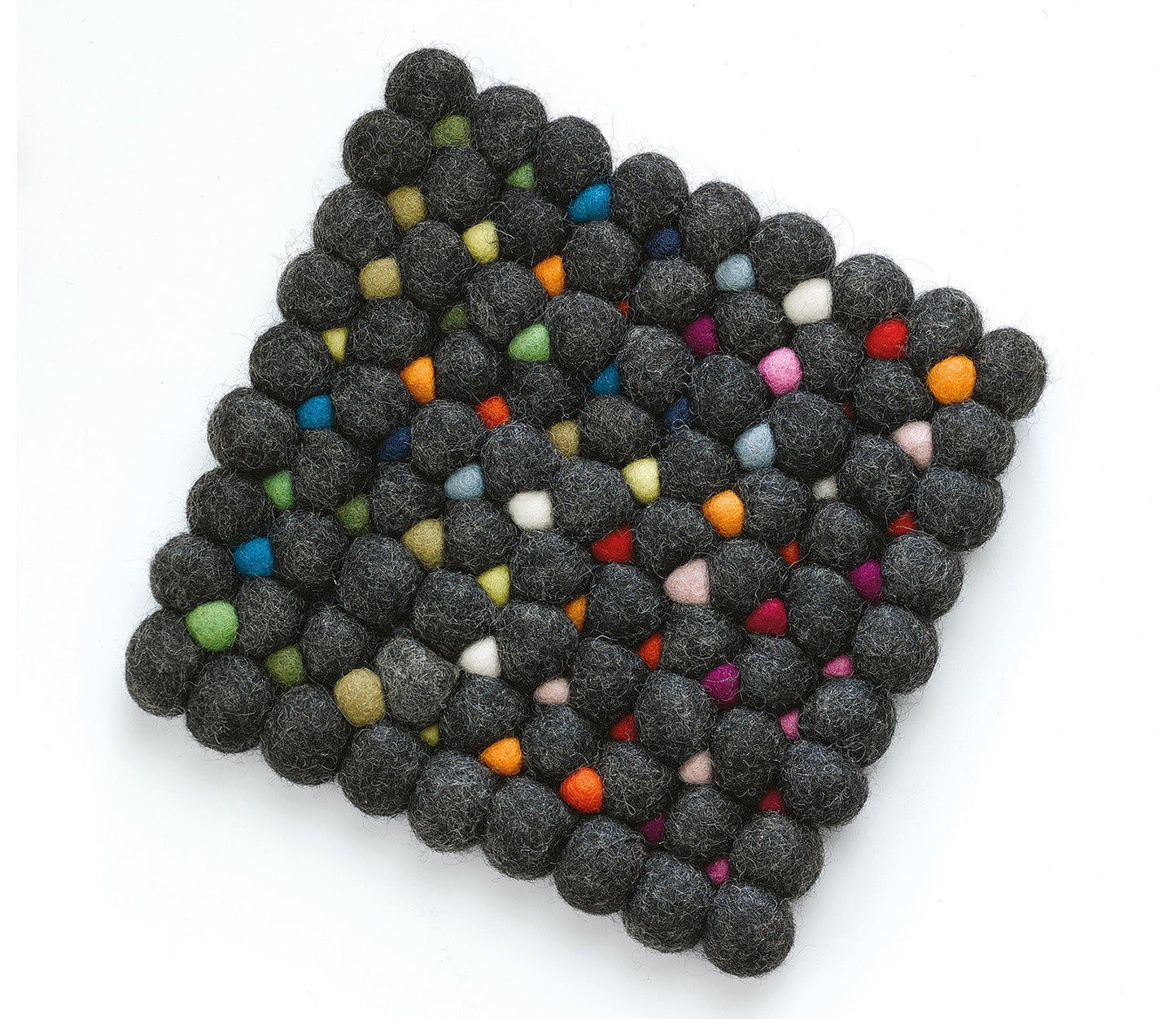Cilio Fair Trade Virgin Sheep Wool Trivet, Handcrafted in Nepal, 8-Inch Square
