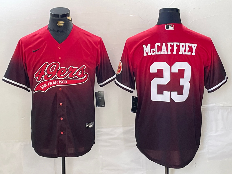 Men's San Francisco 49ers Christian McCaffrey #23 Scarlet Player jersey