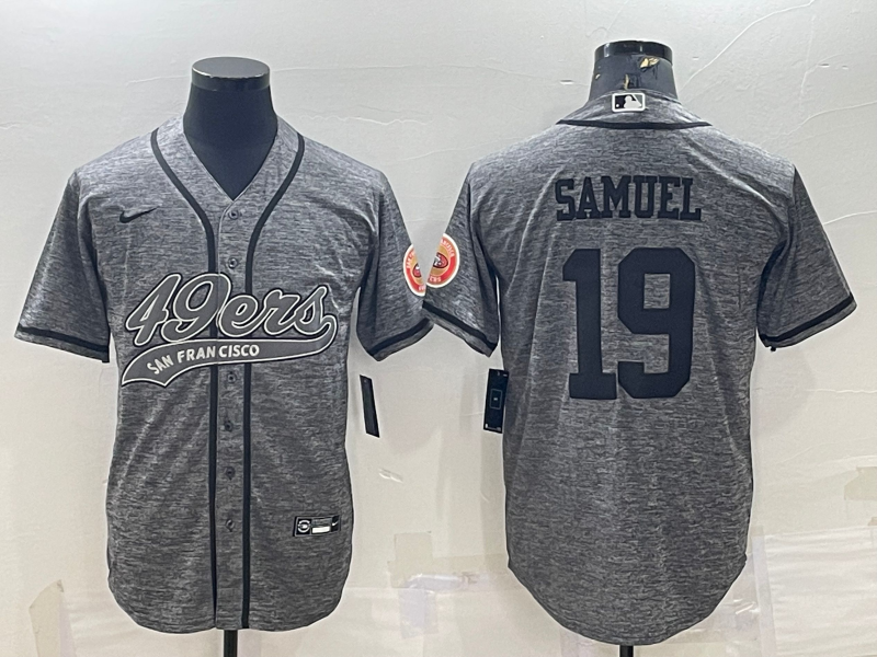Men's San Francisco 49ers Deebo Samuel #19 Grey Game jersey Joint Edition
