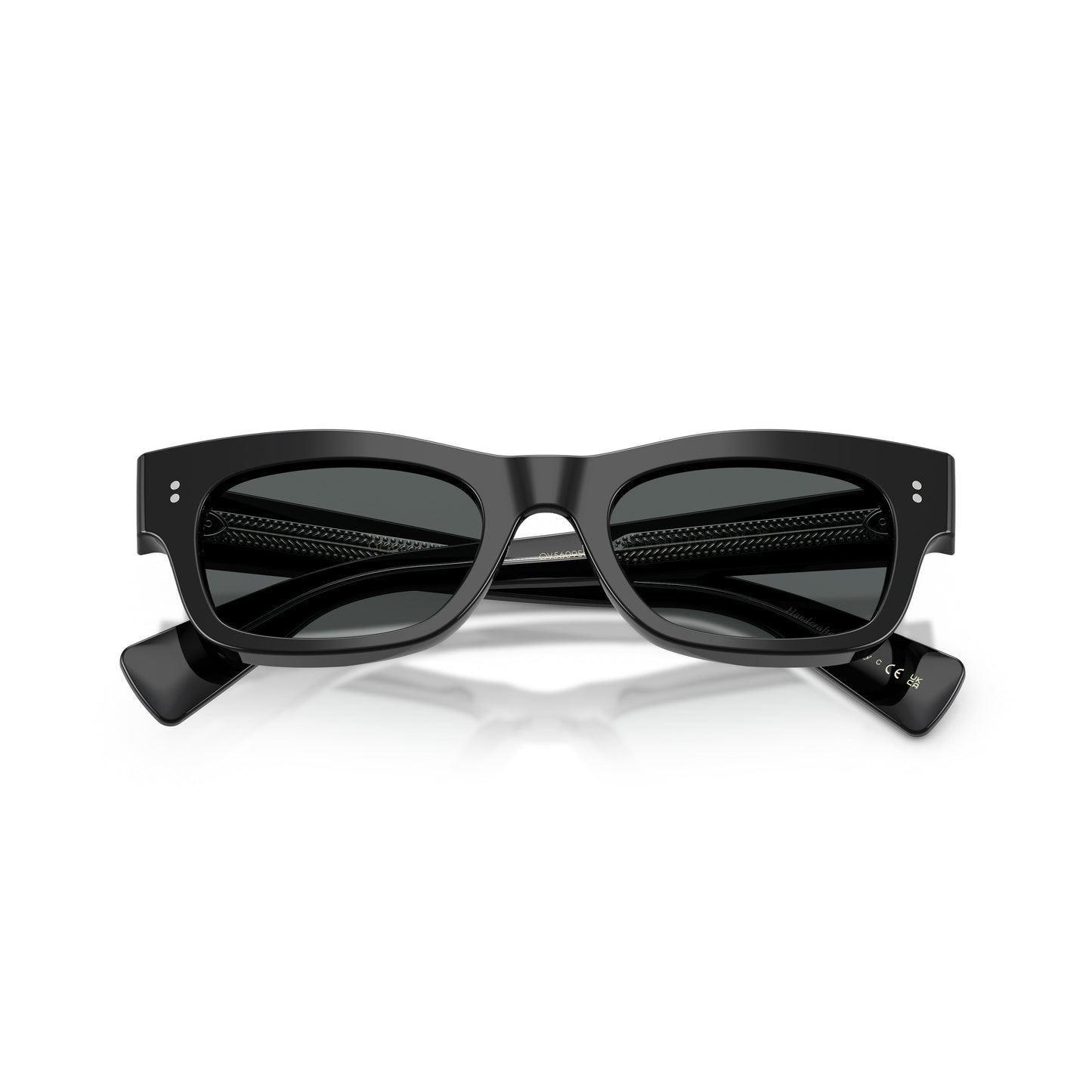Bold Rectangular Acetate Sunglasses With Metallic Accents