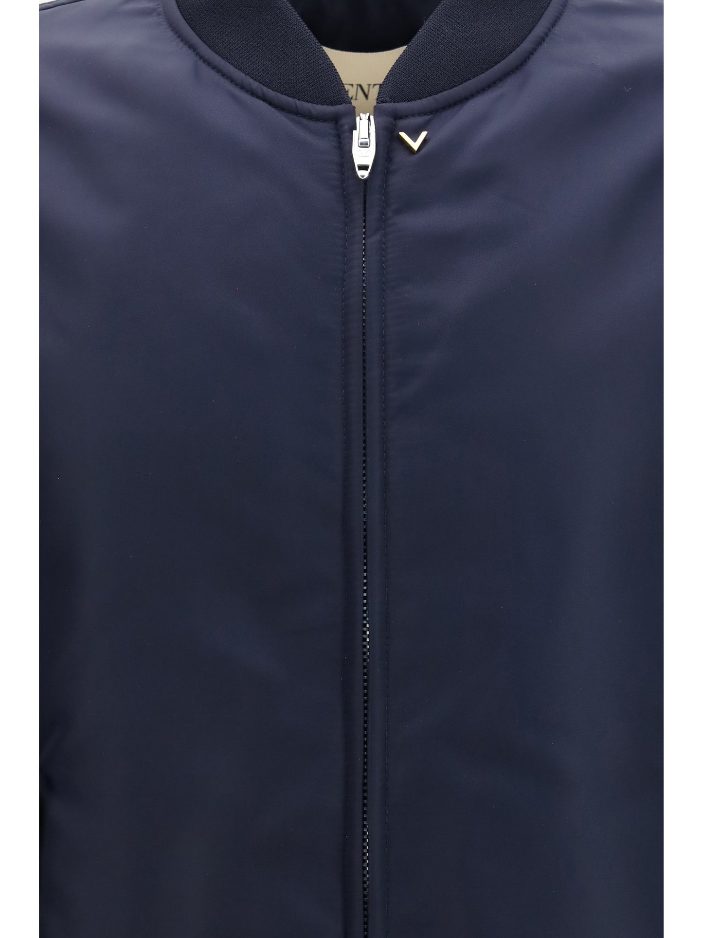 Valentino Men Nylon Jacket With Ruffles