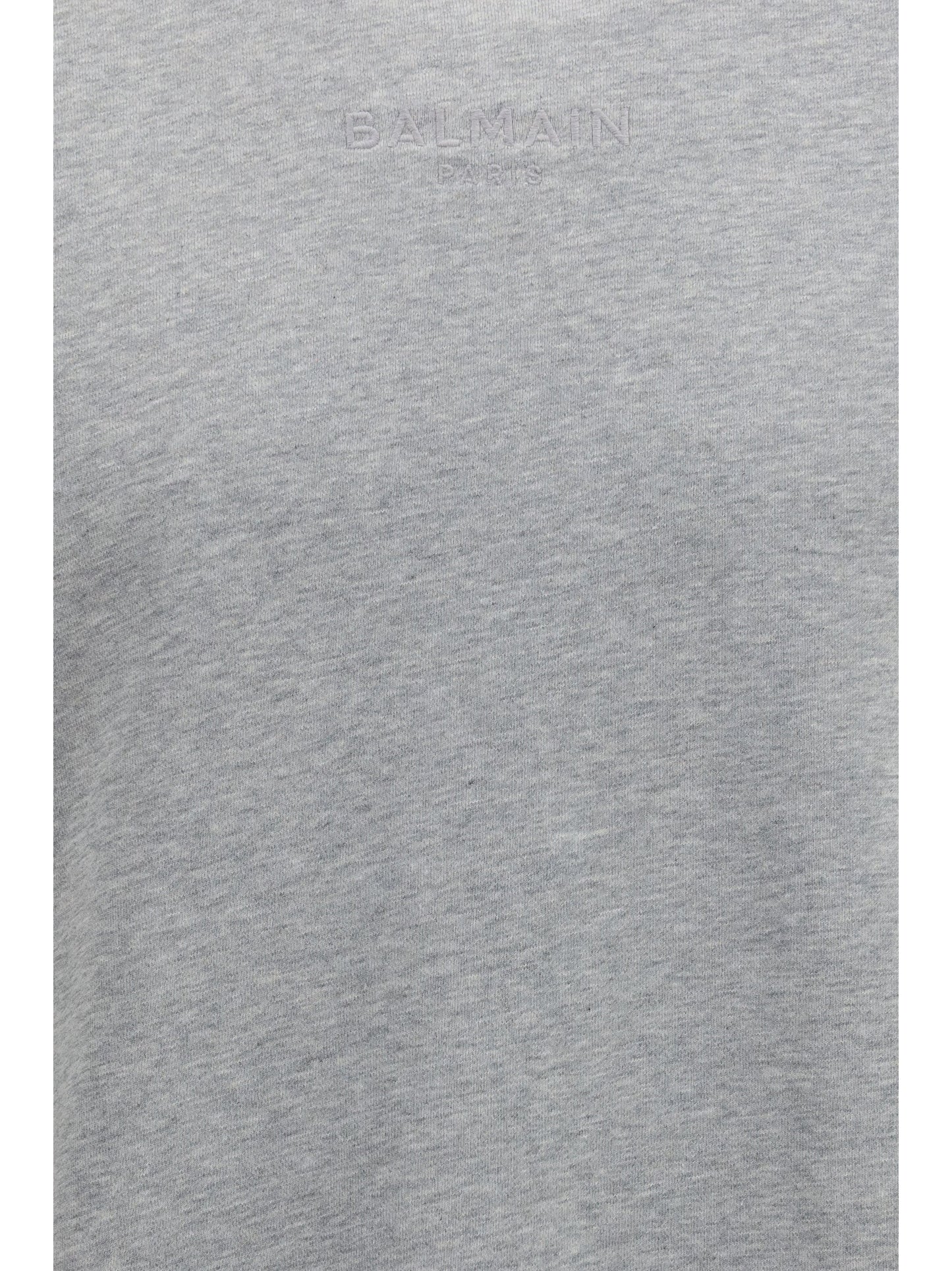 Balmain Men Embroidered Logo Crewneck Sweatshirt