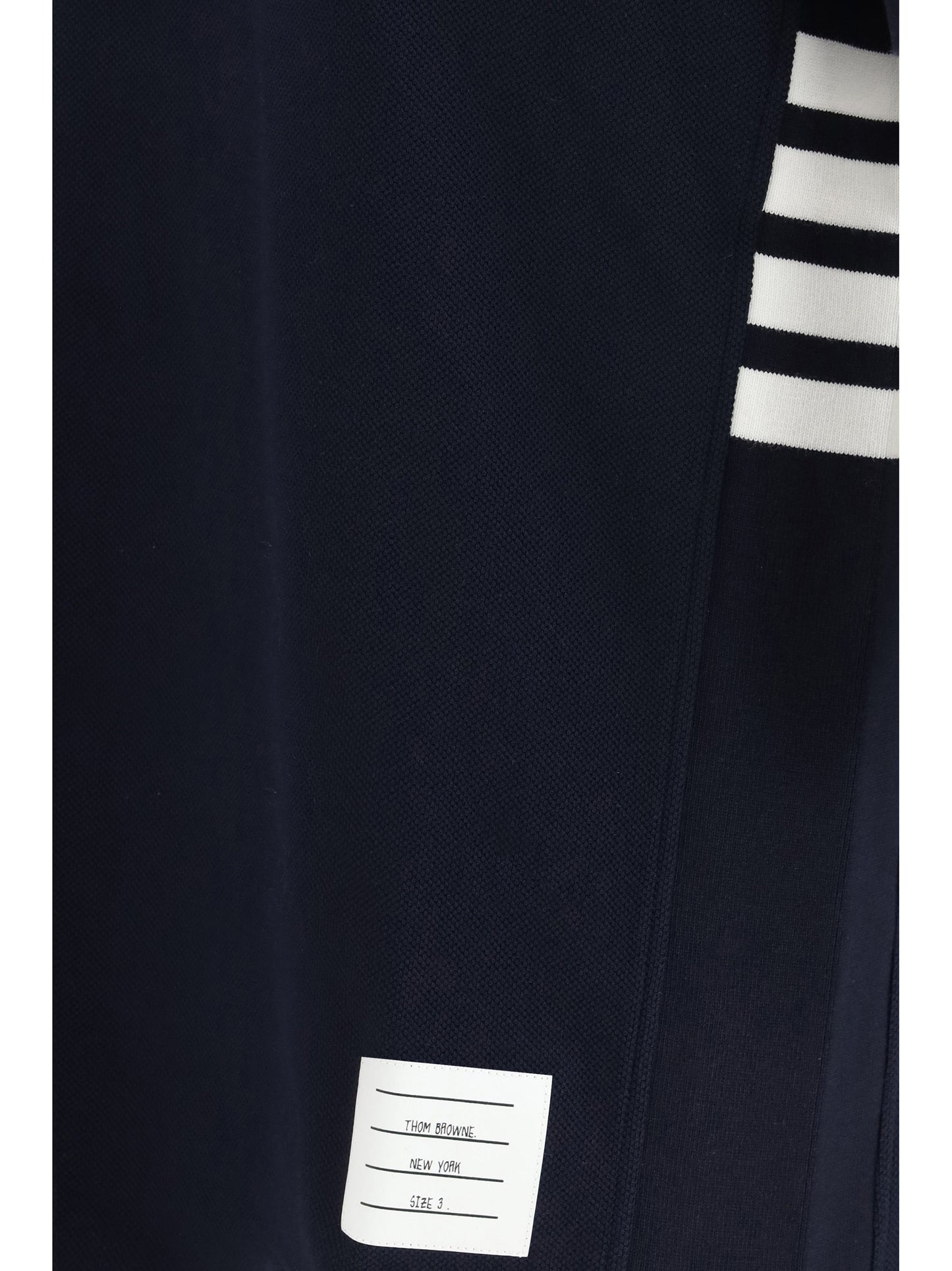 Thom Browne Men Polo Whit Iconic Bands