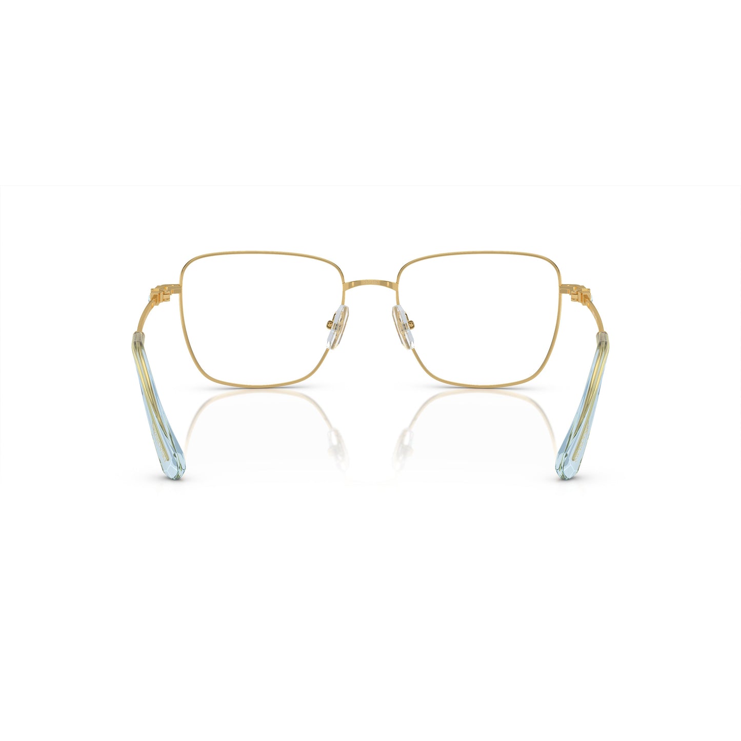 0Sk1003 Delicate Gold Metal Frame Sunglasses with Gradient Temples