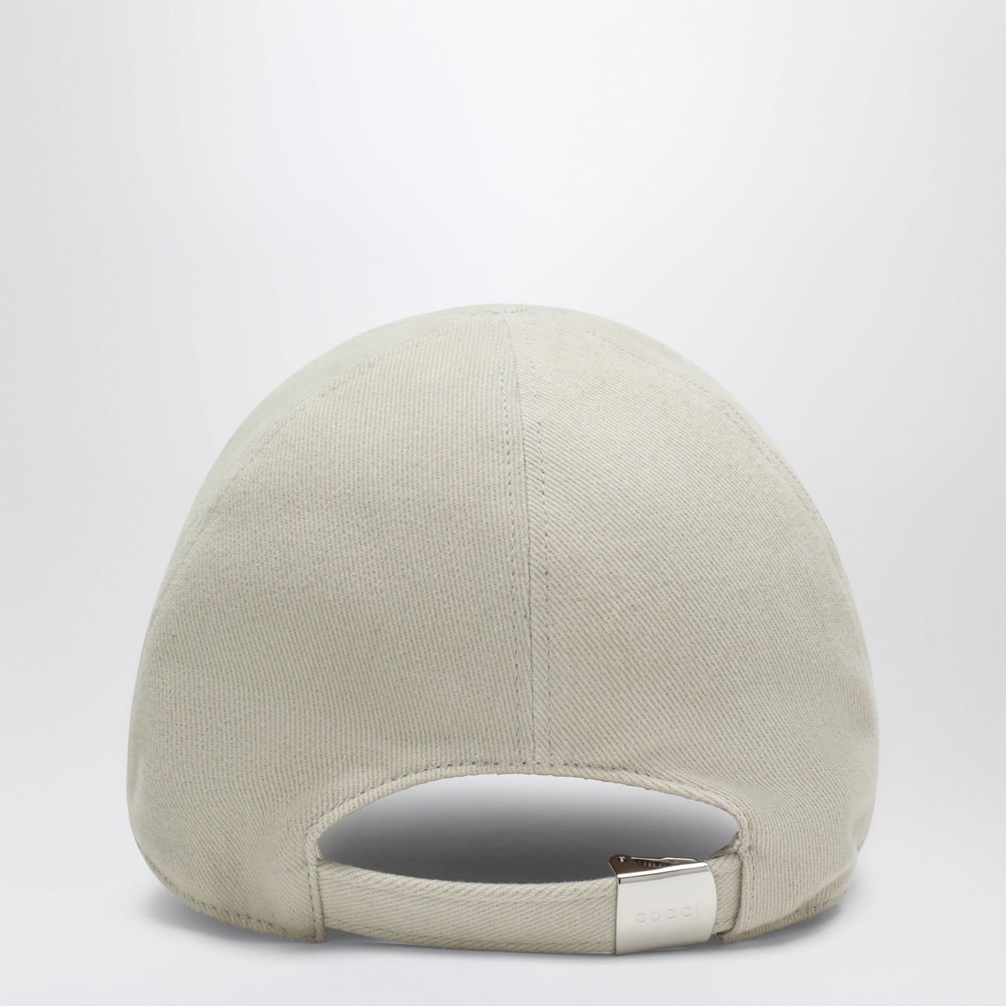 Gucci Beige Cotton Baseball Cap With Embroidered Logo Men