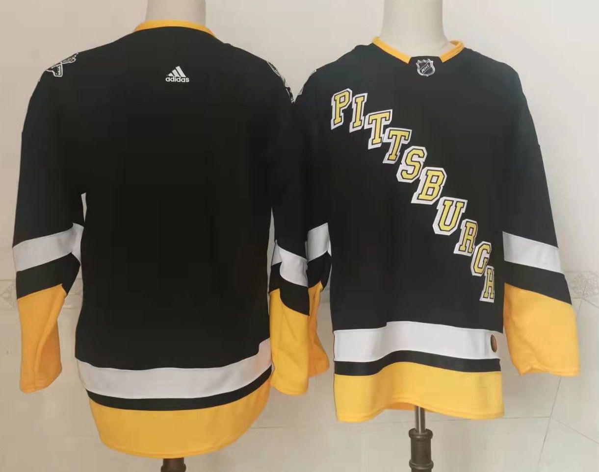 Men's Pittsburgh Penguins Black Alternate Premier Breakaway Blank jersey
