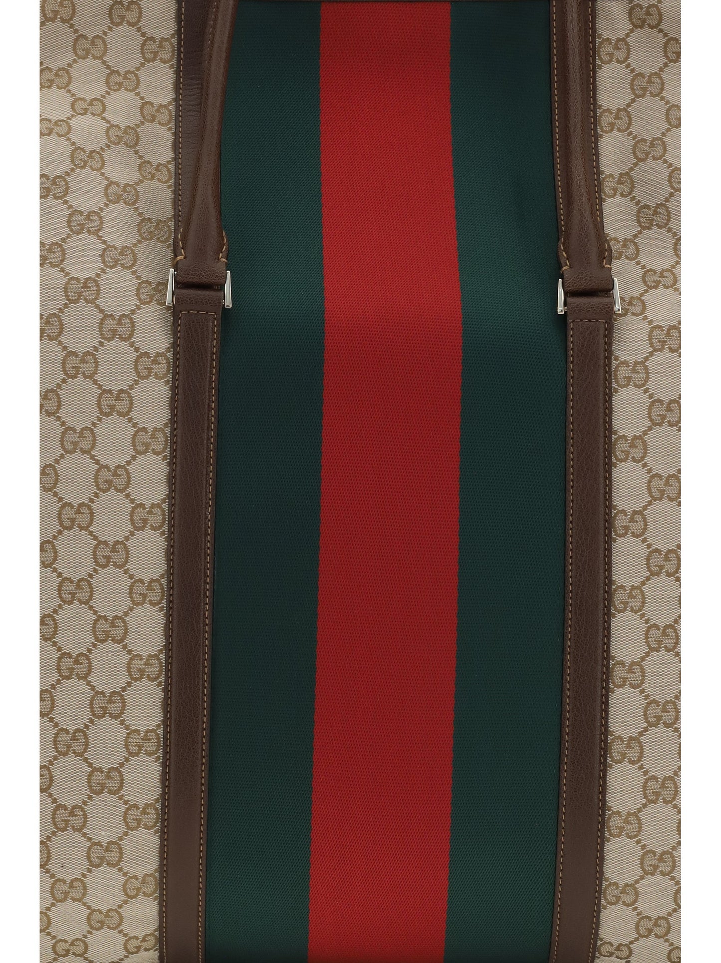 Gucci Women Gg Travel Bag With Web Stripe
