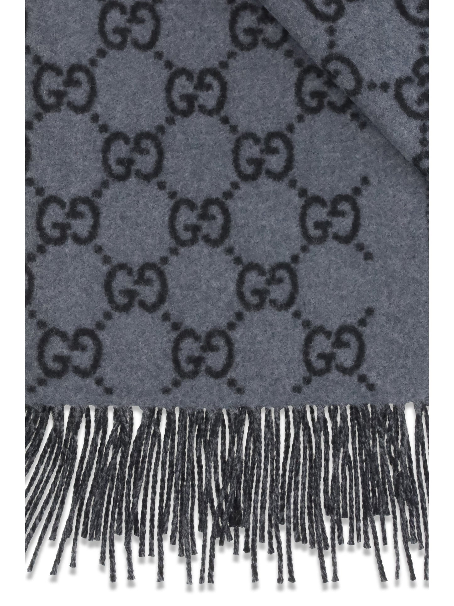 Gucci Men Gg Cashmere Scarf