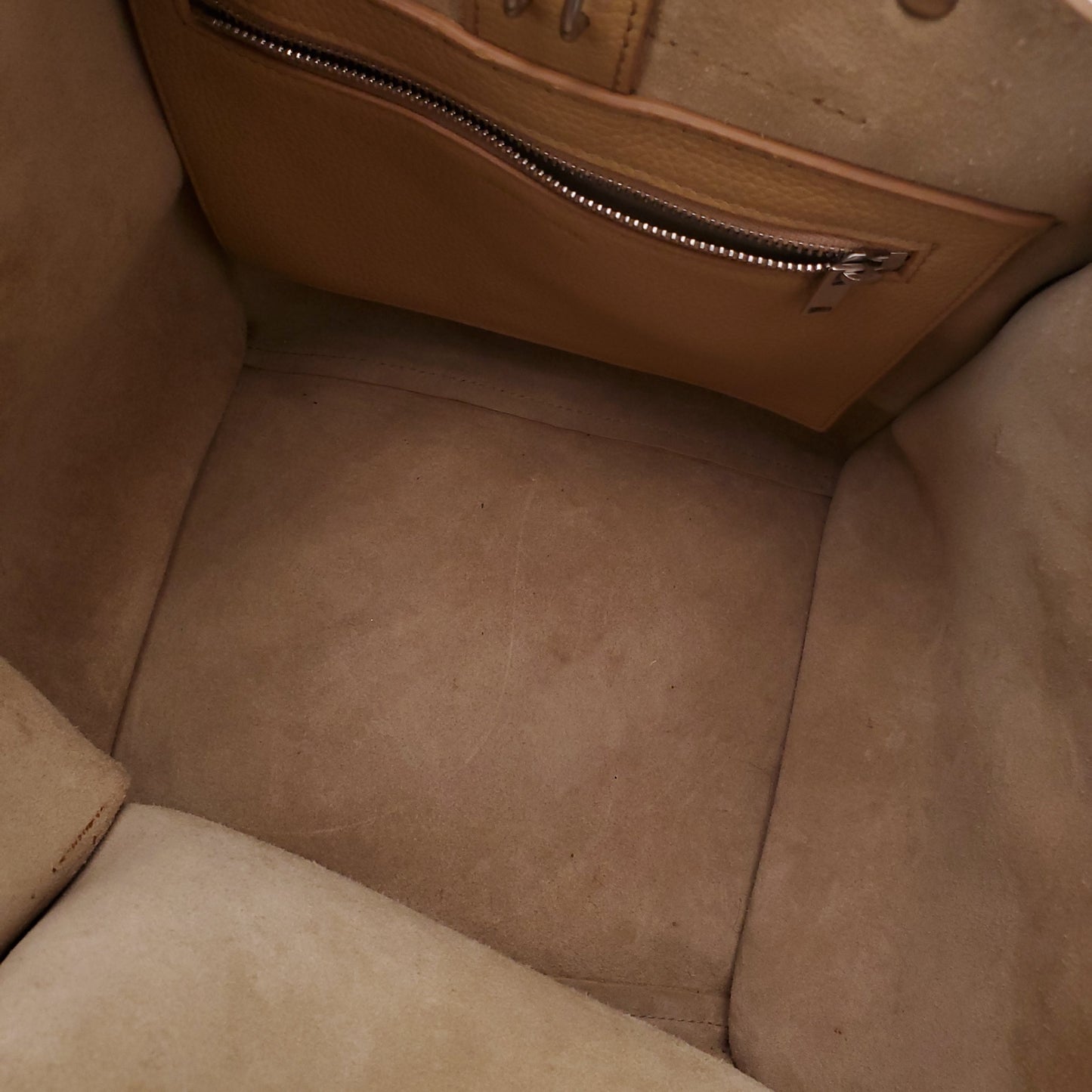 CELINE BEIGE LEATHER SMALL BIG CROSSBODY BAG