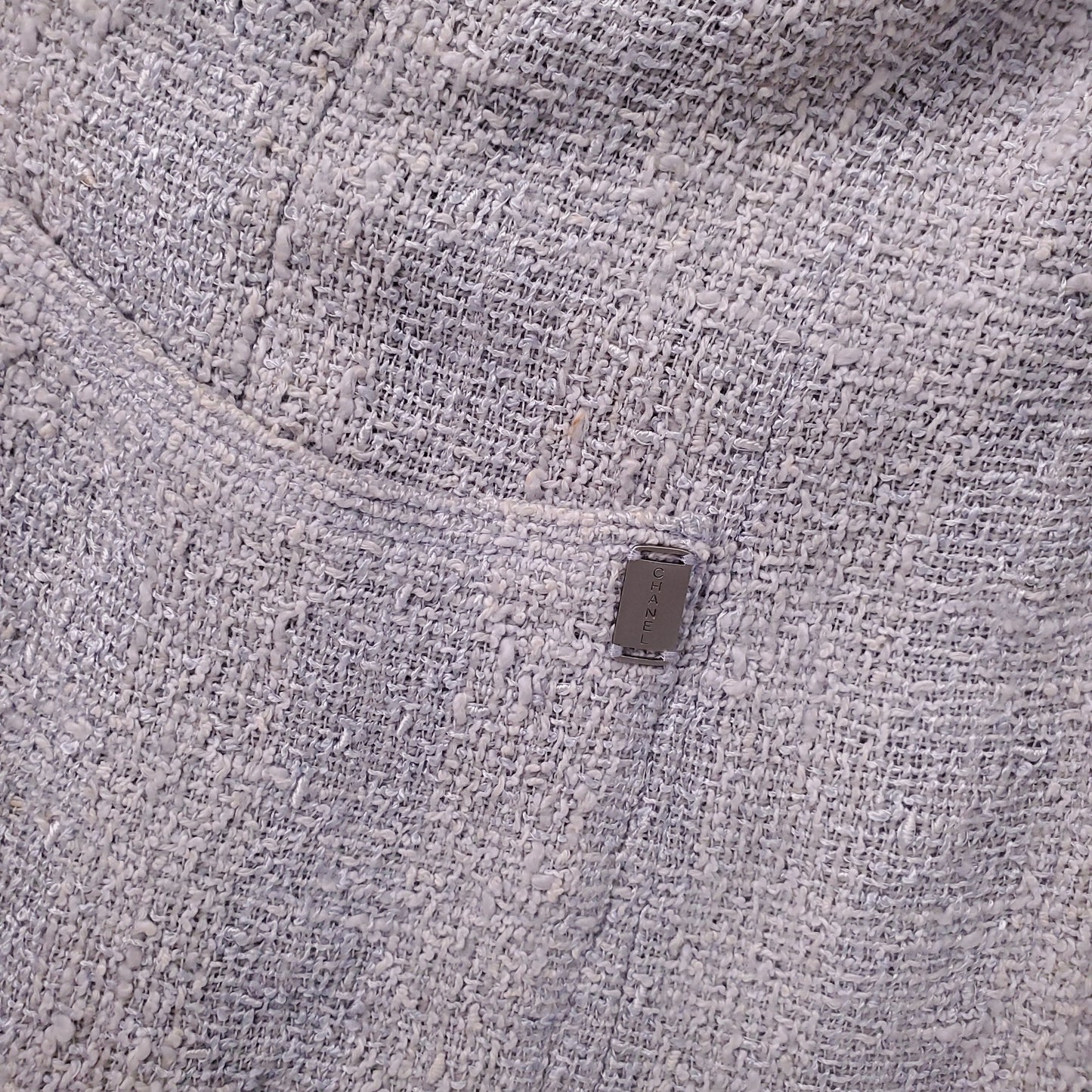 CHANEL LILAC TWEED JACKET - SIZE 42