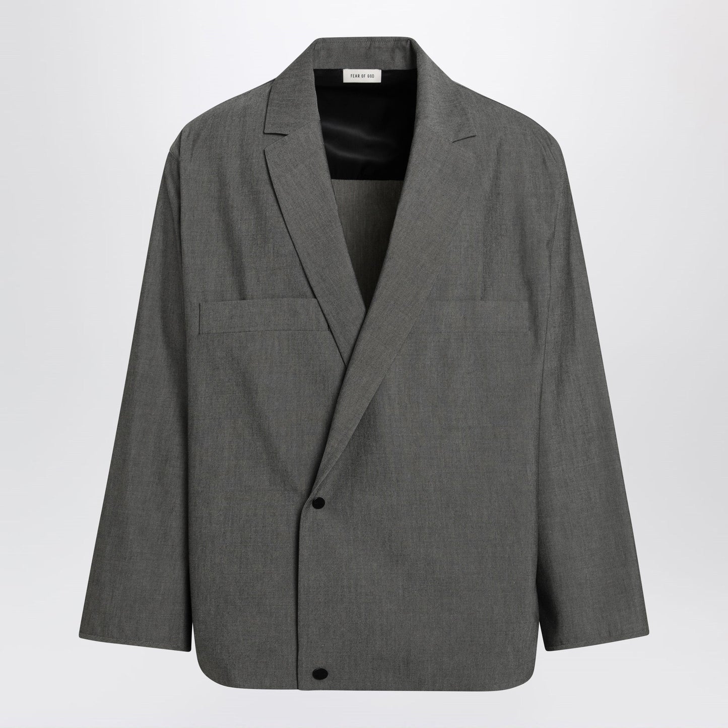 Fear Of God Double-Breasted Overshirt In Wool Blend Men