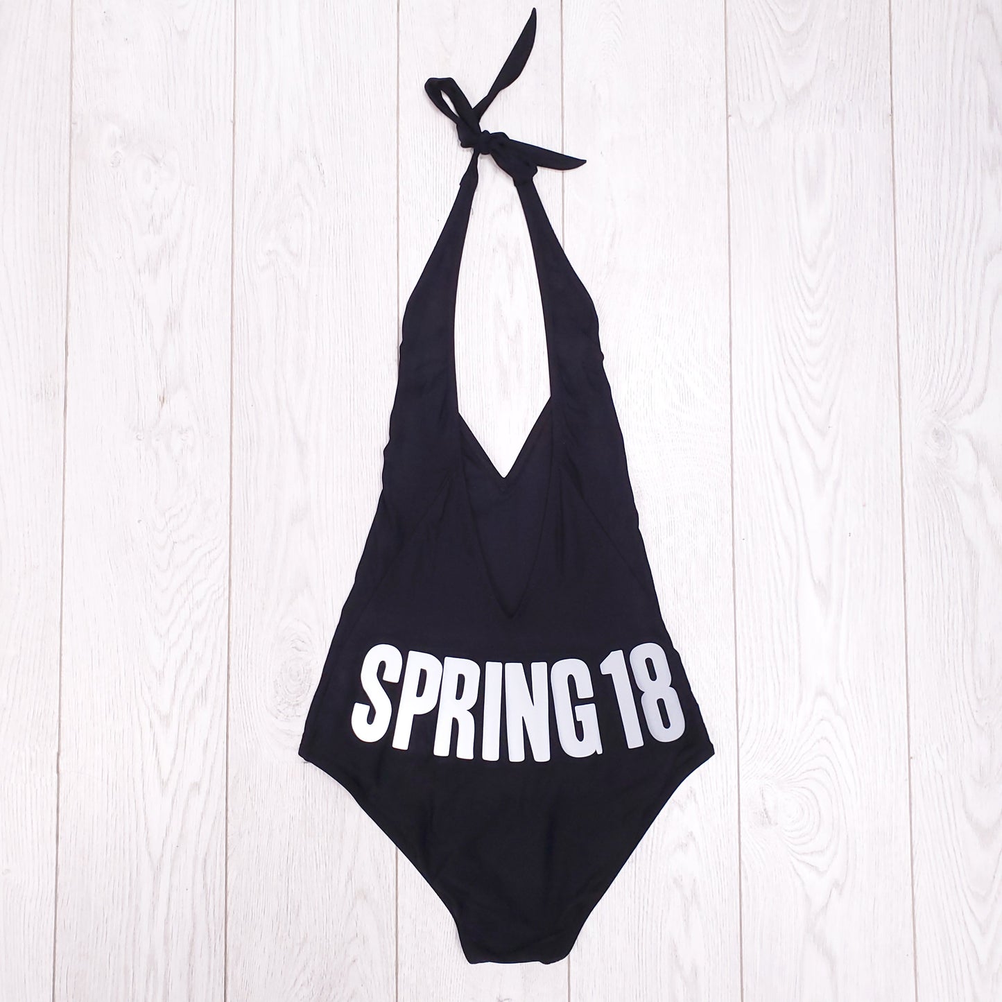 GIVENCHY BLACK LOGO ONE PIECE SWIMSUIT - SIZE 36