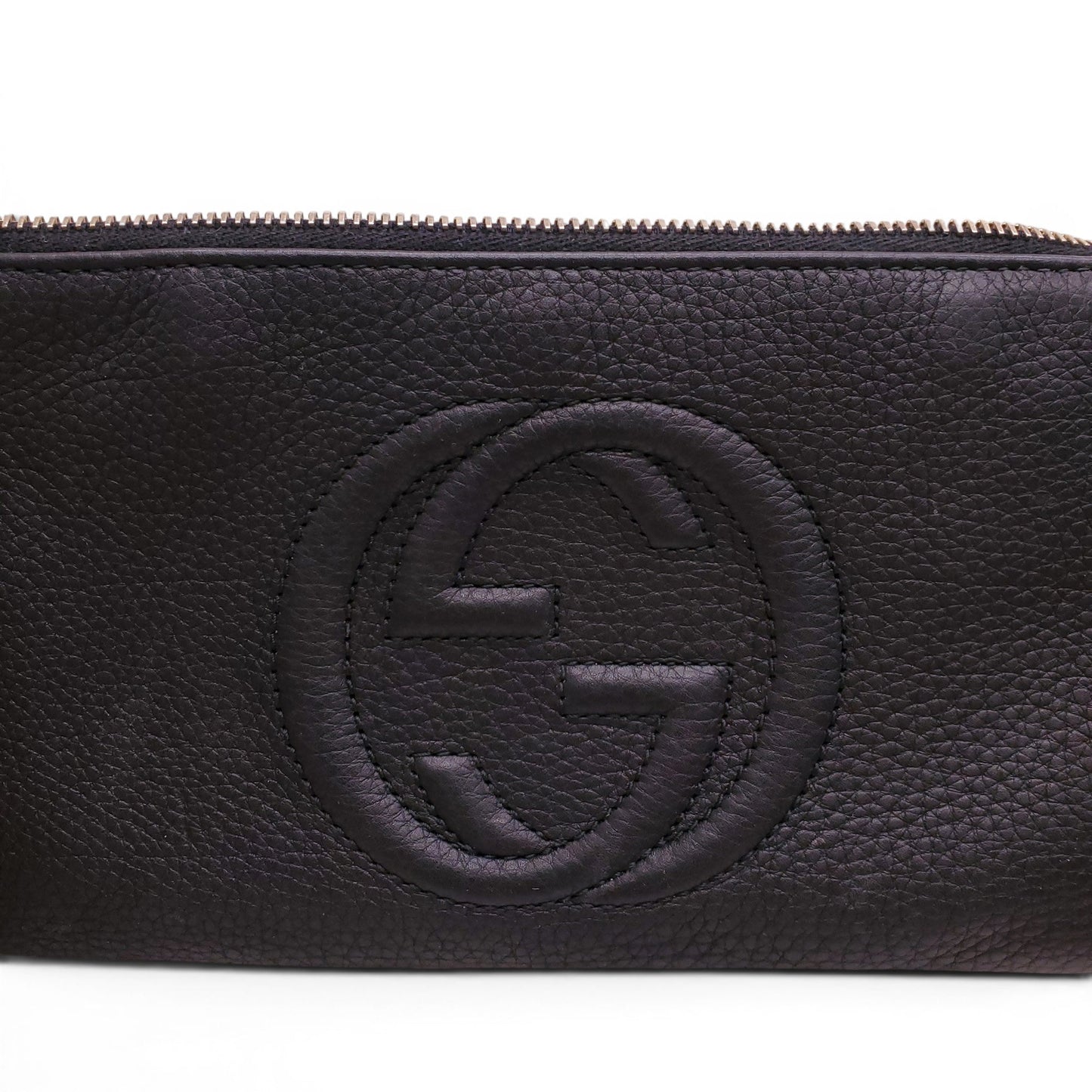 GUCCI BLACK SOHO WRISTLET BAG