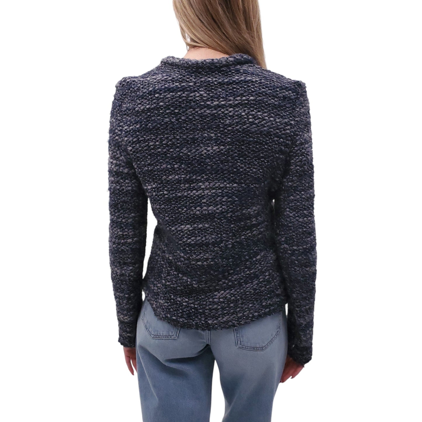 IRO KNIT SNAP BUTTON SWEATER JACKET - SIZE 40