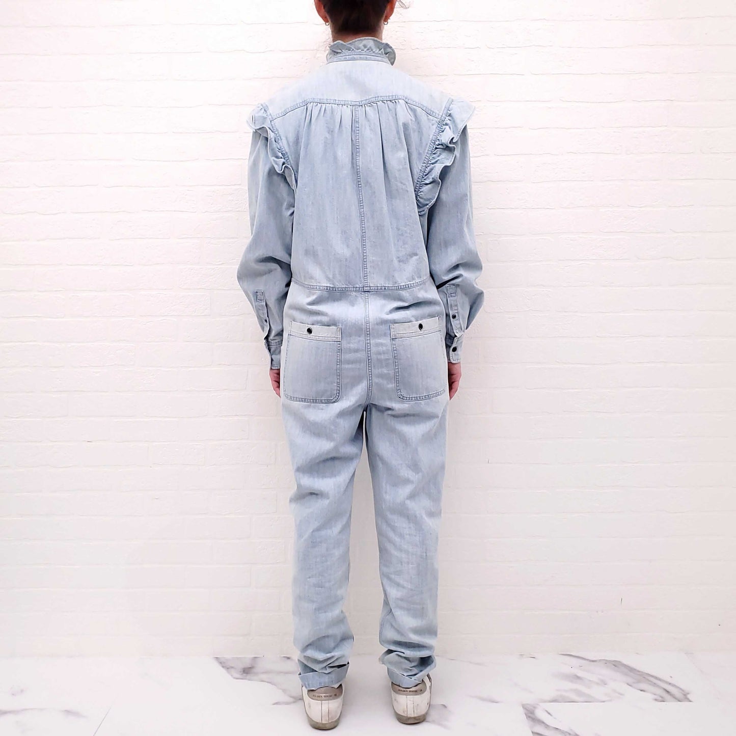 ISABEL MARANT ÉTOILE DENIM JUMPSUIT - SIZE 34