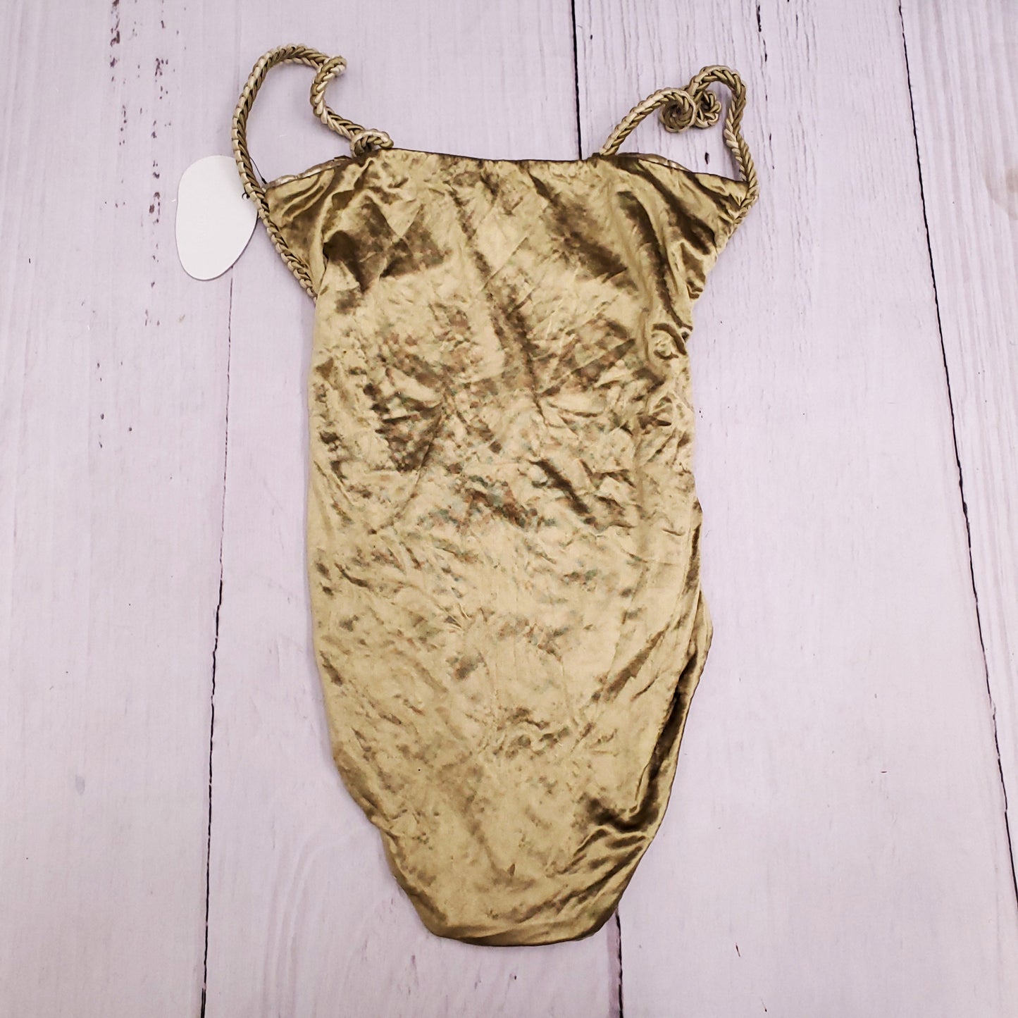 ISA BOULDER GREEN RIBBONED SWIMSUIT - SIZE S