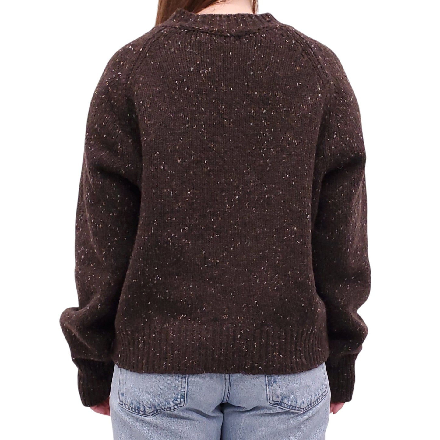 MARGARET HOWELL BROWN KNIT SWEATER - SIZE 14