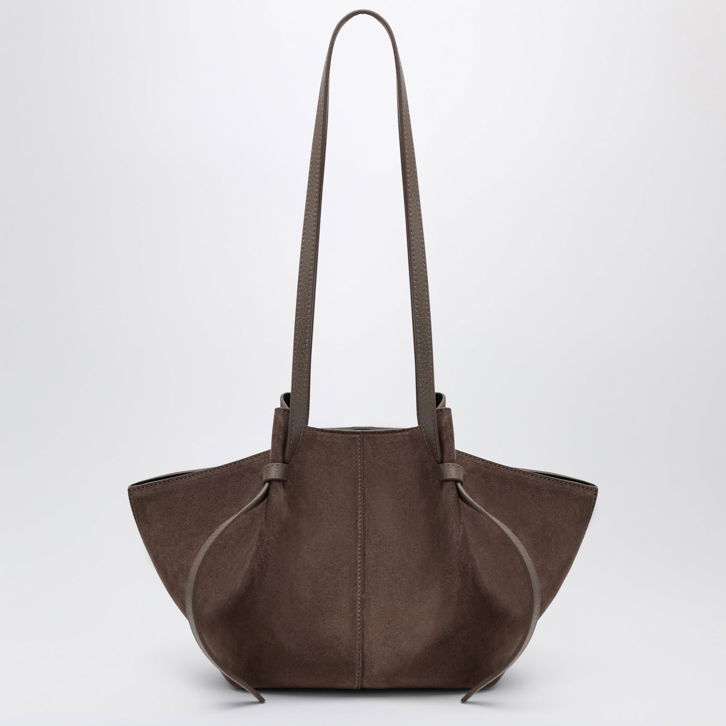 Yuzefi Mochi Bag In Nutmeg Suede Leather Women