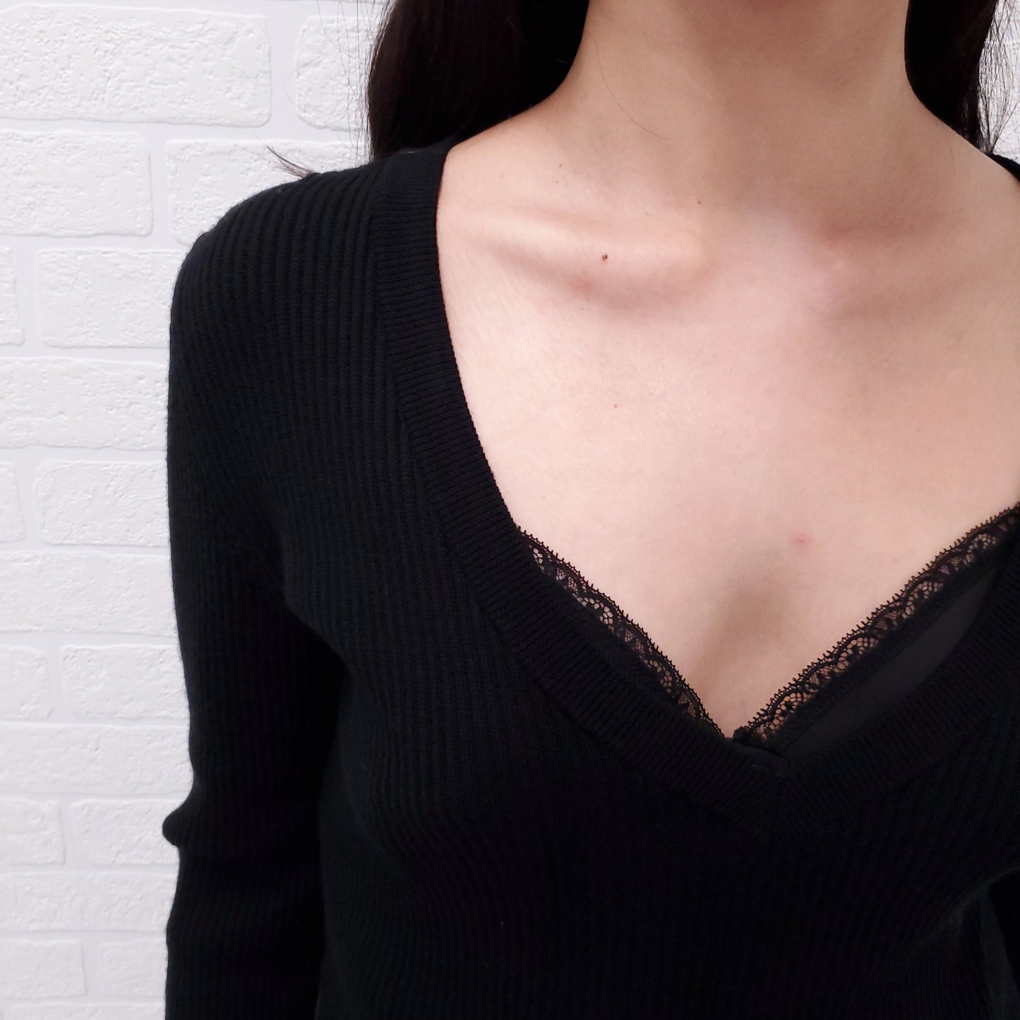 MOSCHINO BLACK LAYERED BUBBLE SWEATER - SIZE 36