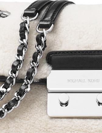 Michael Michael Kors Sloan Shearling Small Chain Shoulder Bag