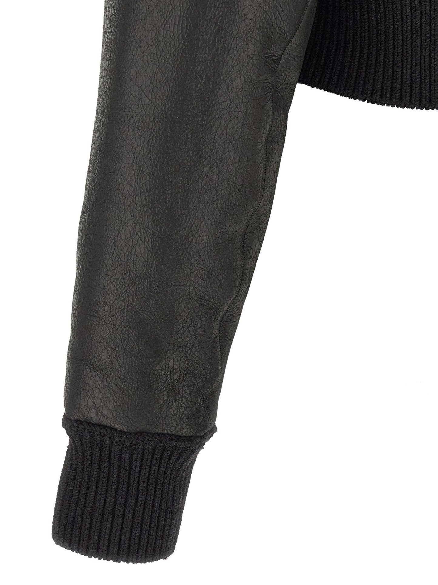 Rick Owens Men 'Flight Jkt Cropped' Bomber Jacket