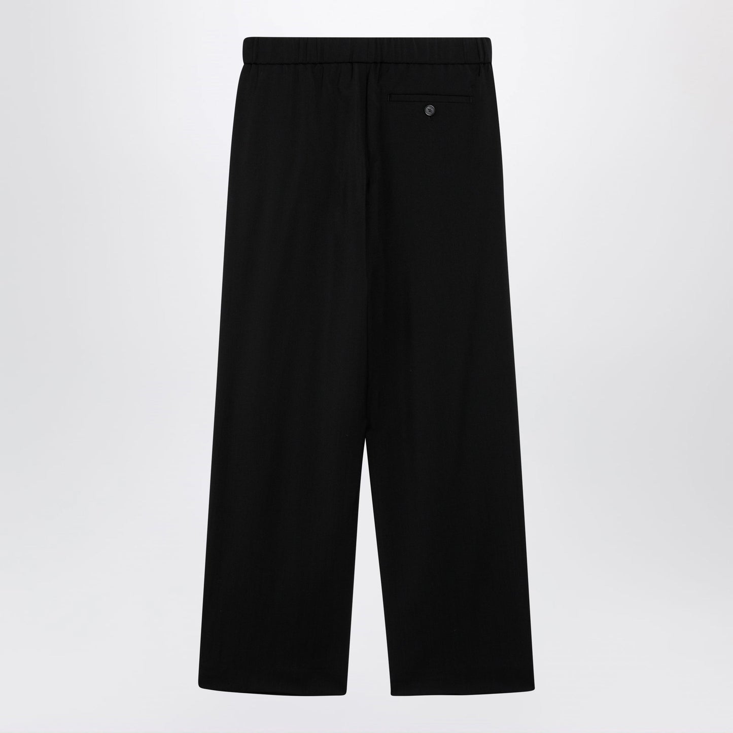Loewe Elasticated Wool Trousers In Black Women