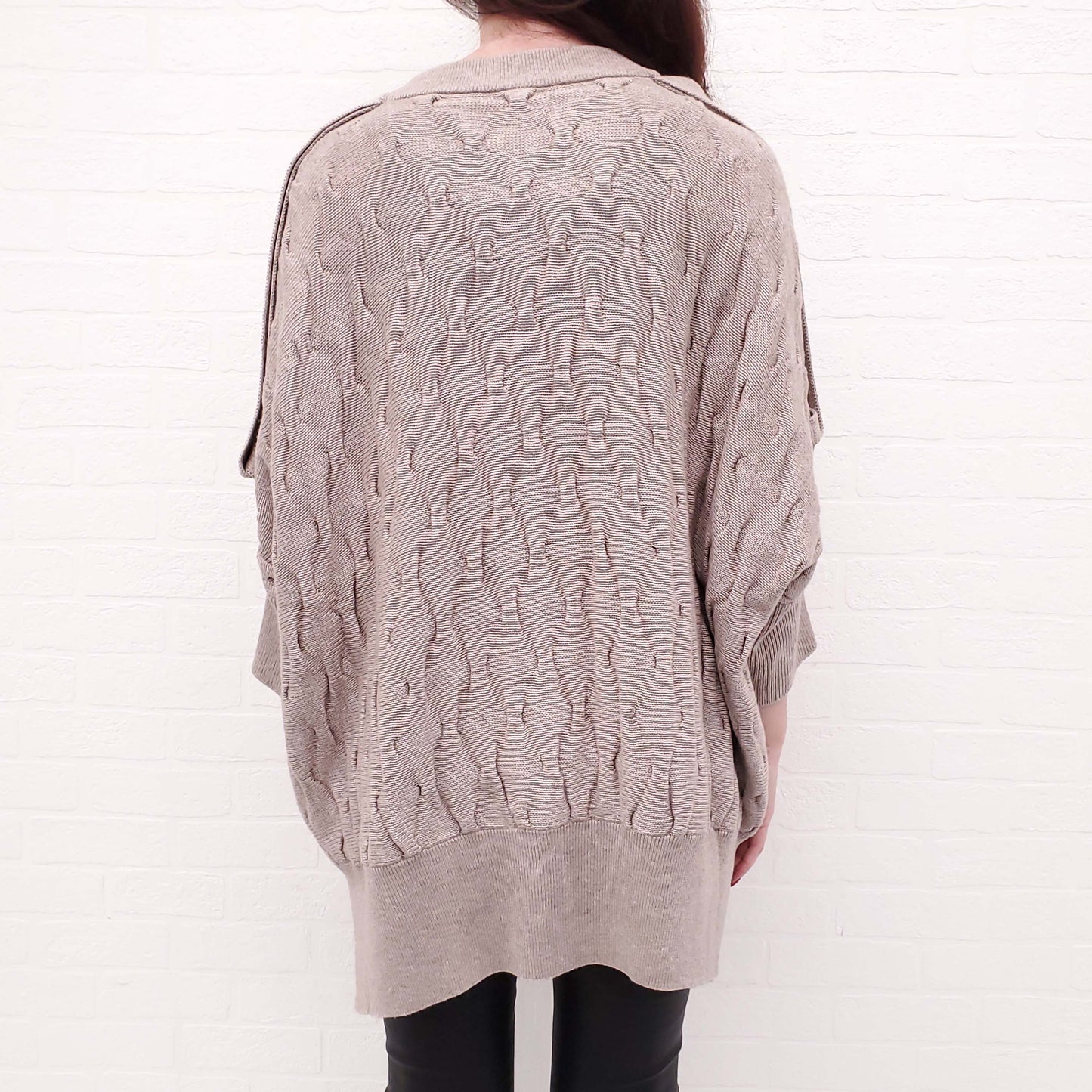 STELLA MCCARTNEY KNIT SWEATER WITH WOOD BUTTONS - SIZE 40