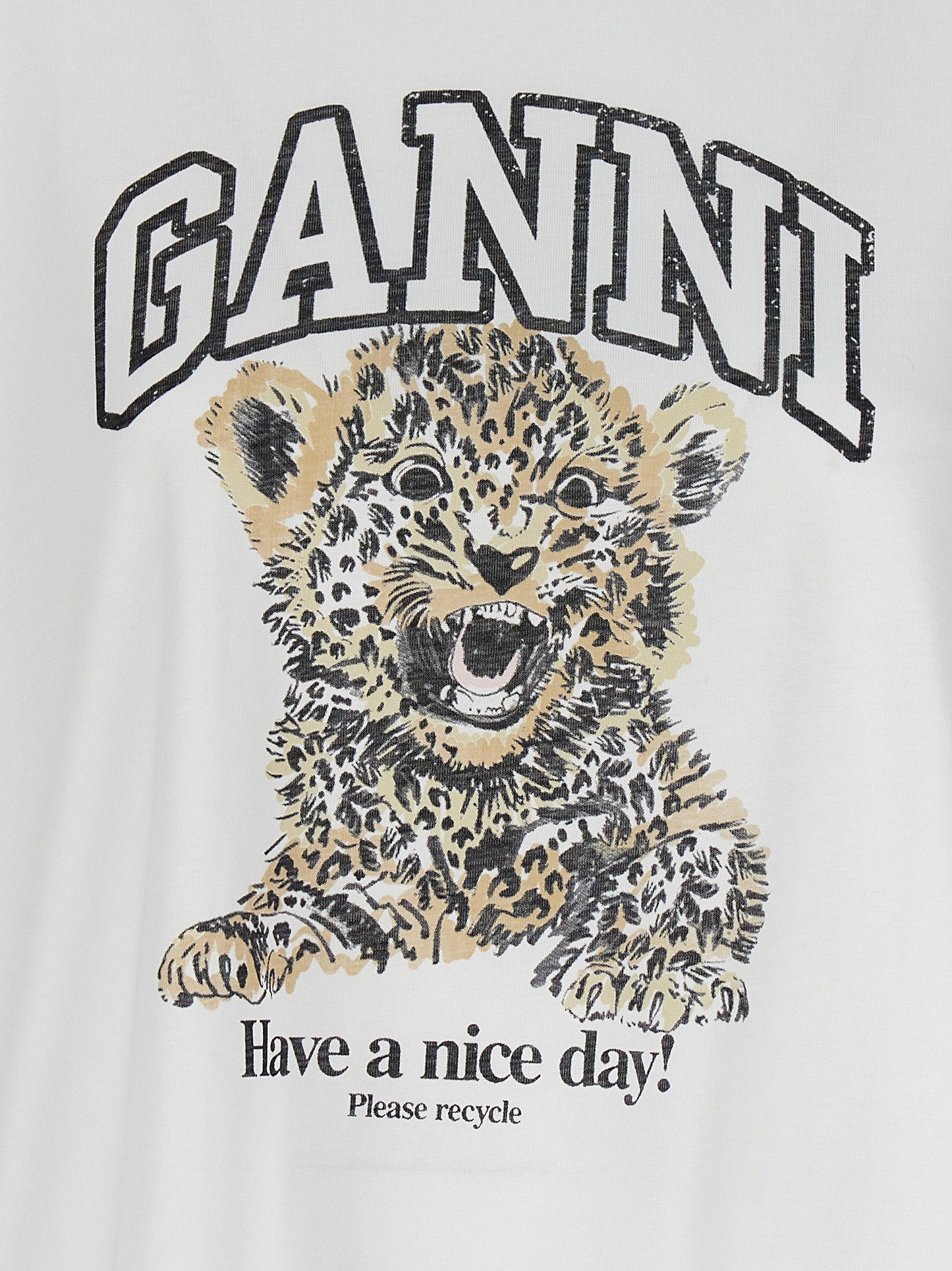 Ganni Women 'Leopard' T-Shirt