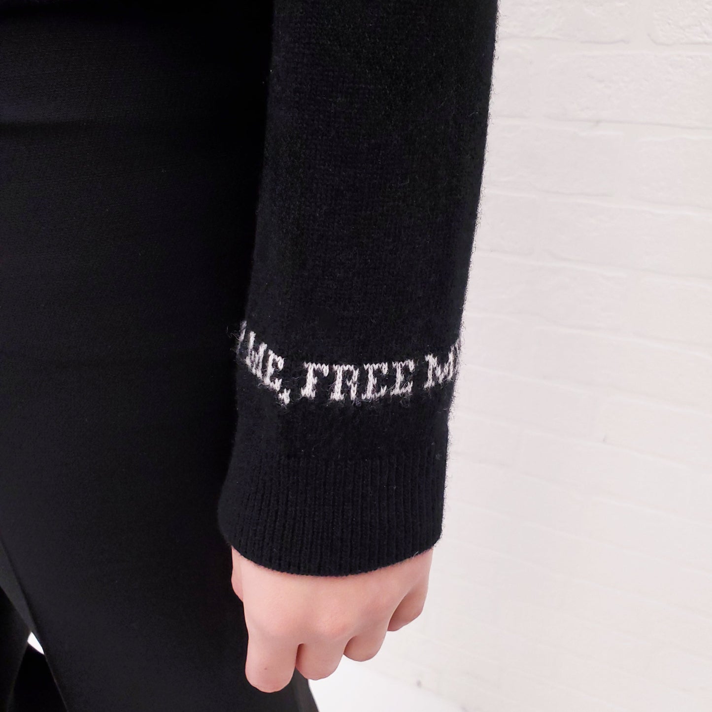 VALENTINO SWEATER WITH ROSE CHAIN INTARSIA DETAIL - SIZE XS