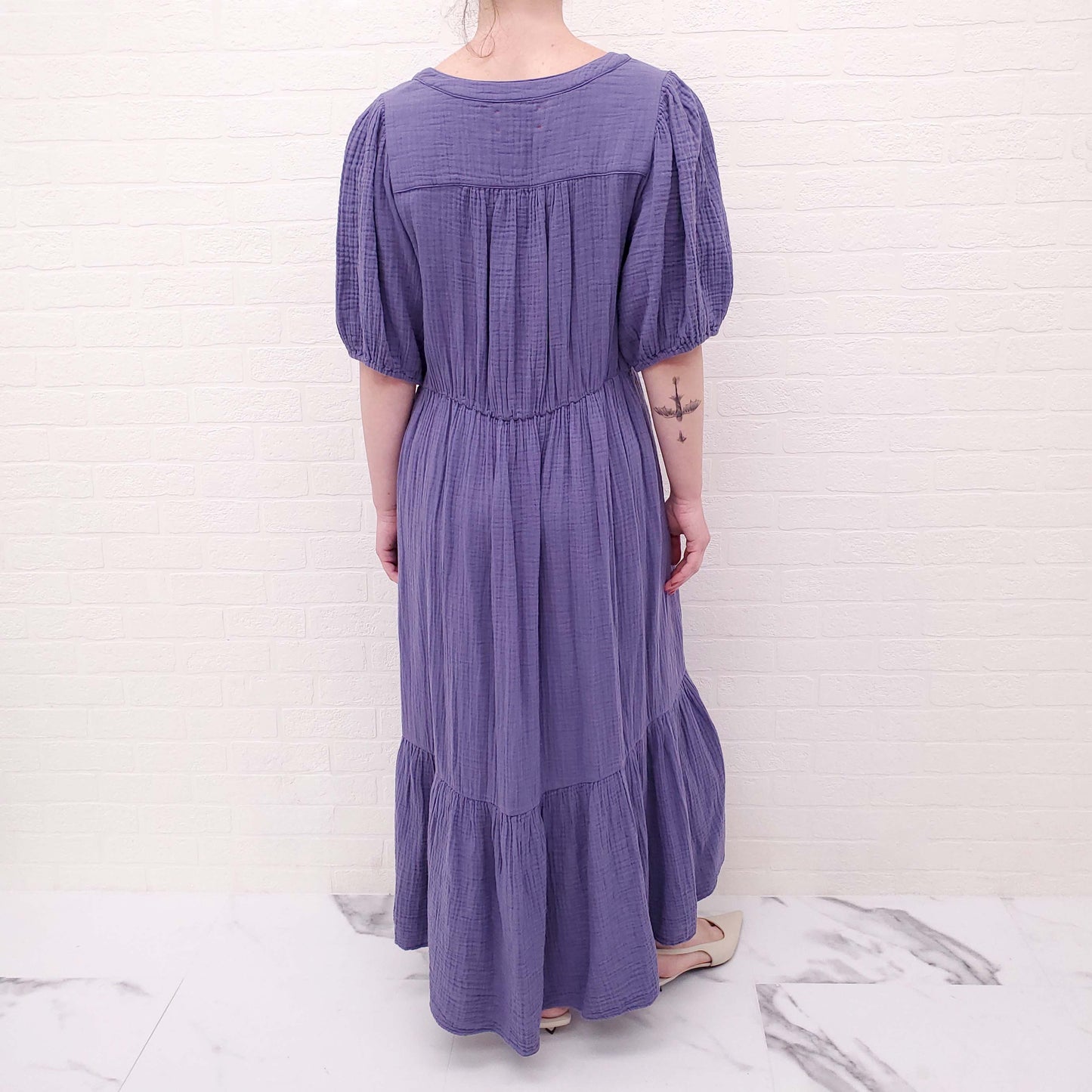 XIRENA PURPLE LENNOX DRESS - SIZE M