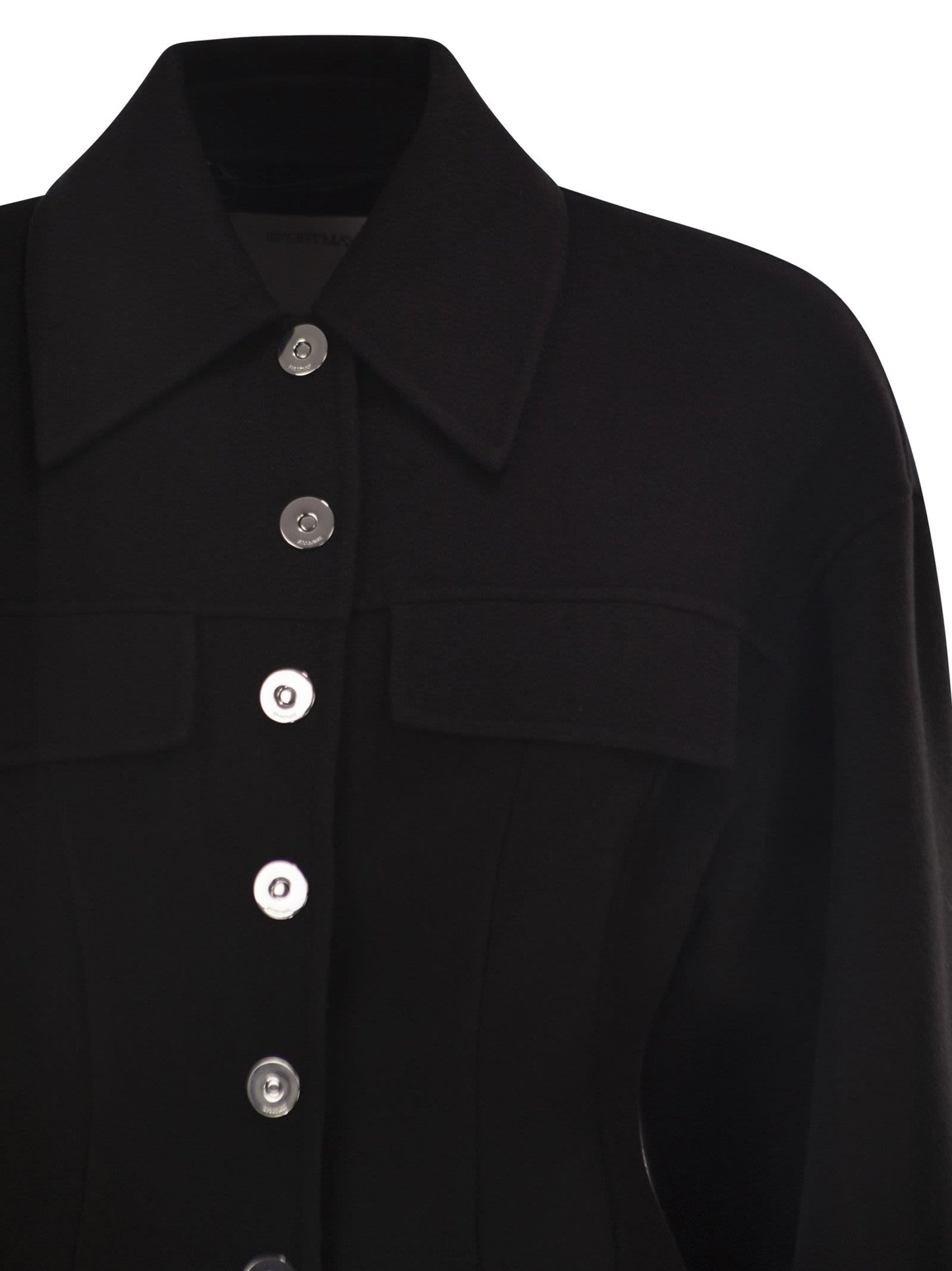 Sportmax Women Spxarena - Tailored Virgin Wool Jacket With Sculpted Silhouette